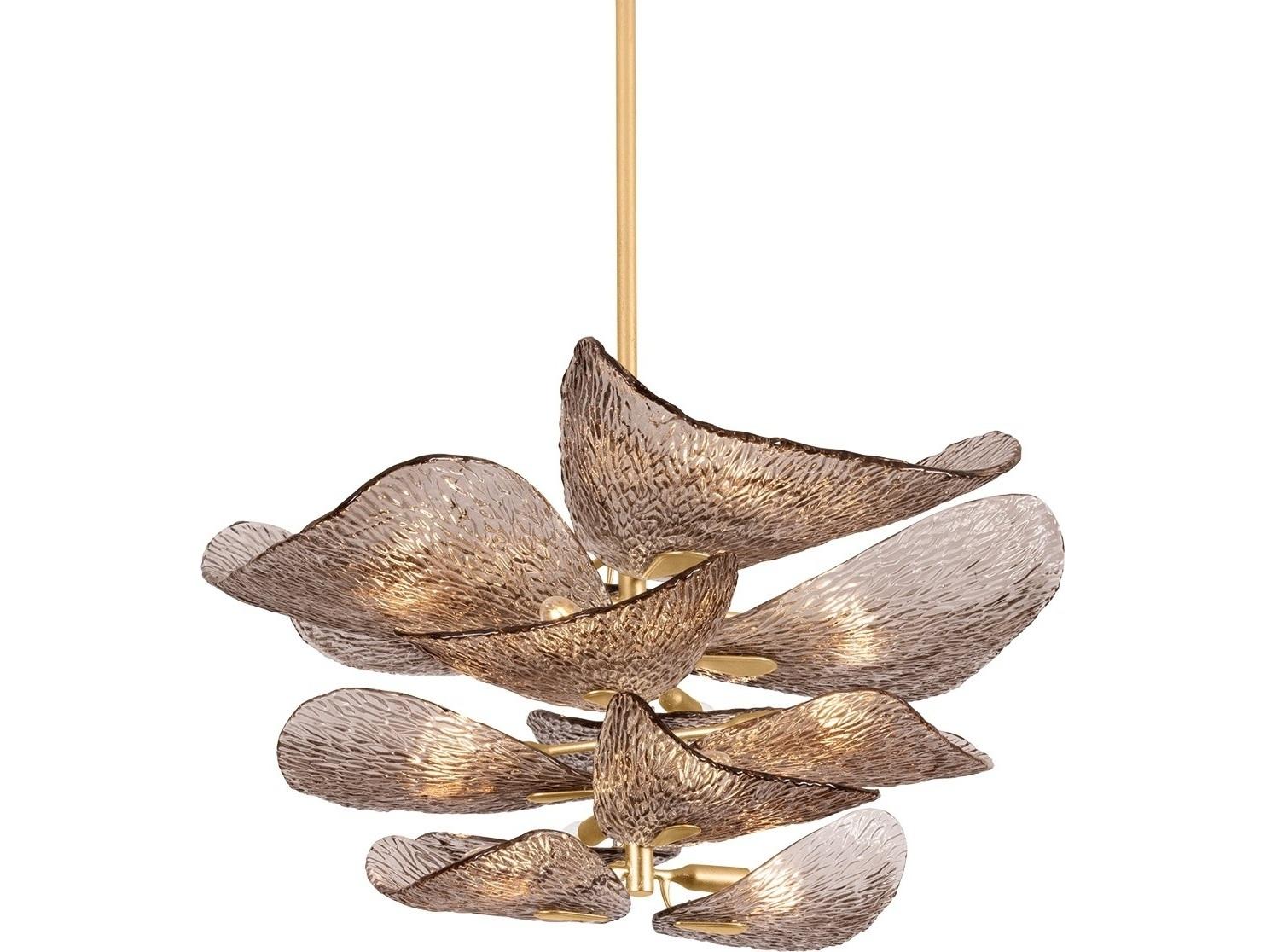 Corbett Lighting Cardiff 12-Light Vintage Gold Leaf Chandelier