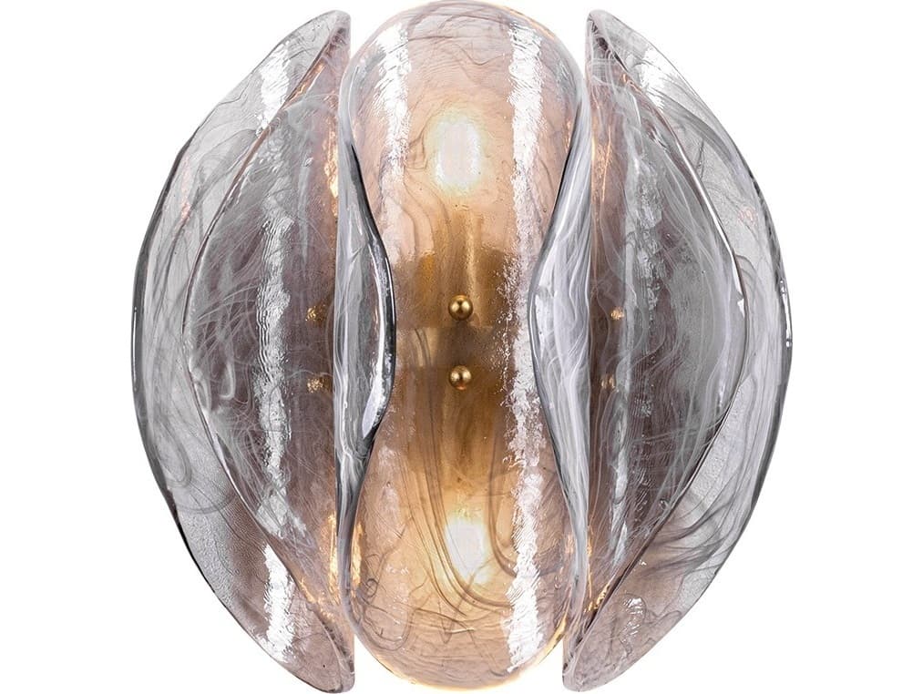 Corbett Lighting Anatase 2-Light Vintage Gold Leaf Wall Sconce