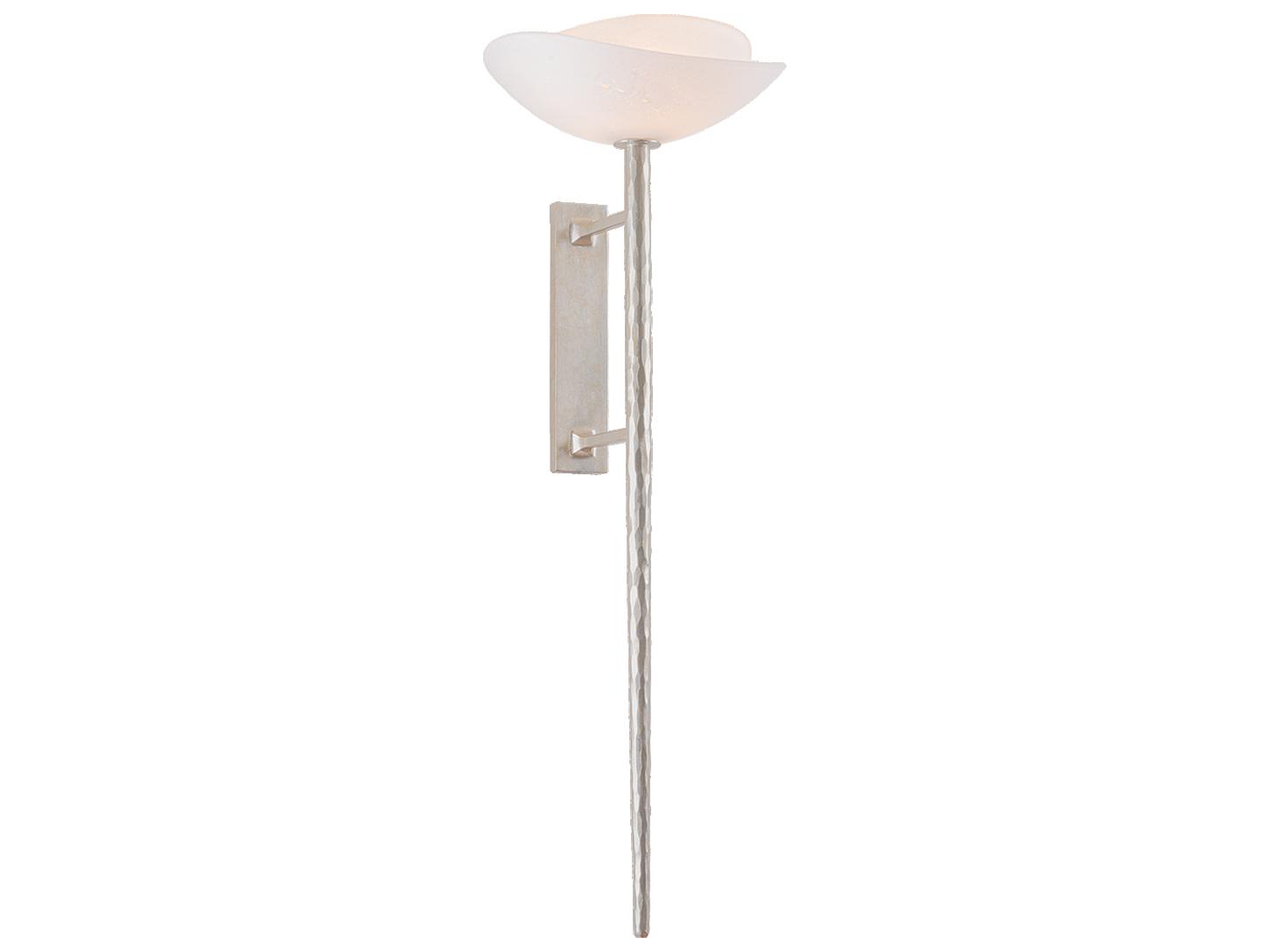 Corbett Lighting Coppa 1-Light Warm Silver Leaf Wall Sconce