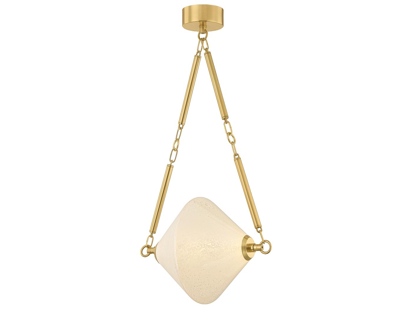 Corbett Lighting Solara 1-Light Vintage Polished Brass Pendant