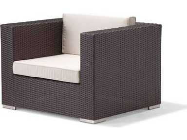 Caluco Dijon Wicker Majestic Black Patio Lounge Chair