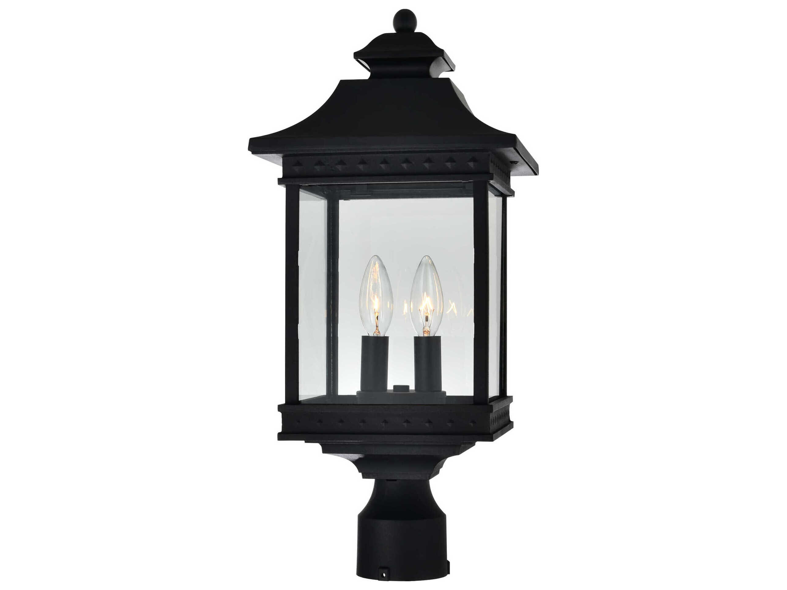 CWI Lighting Cleveland 2-Light Outdoor Post Light