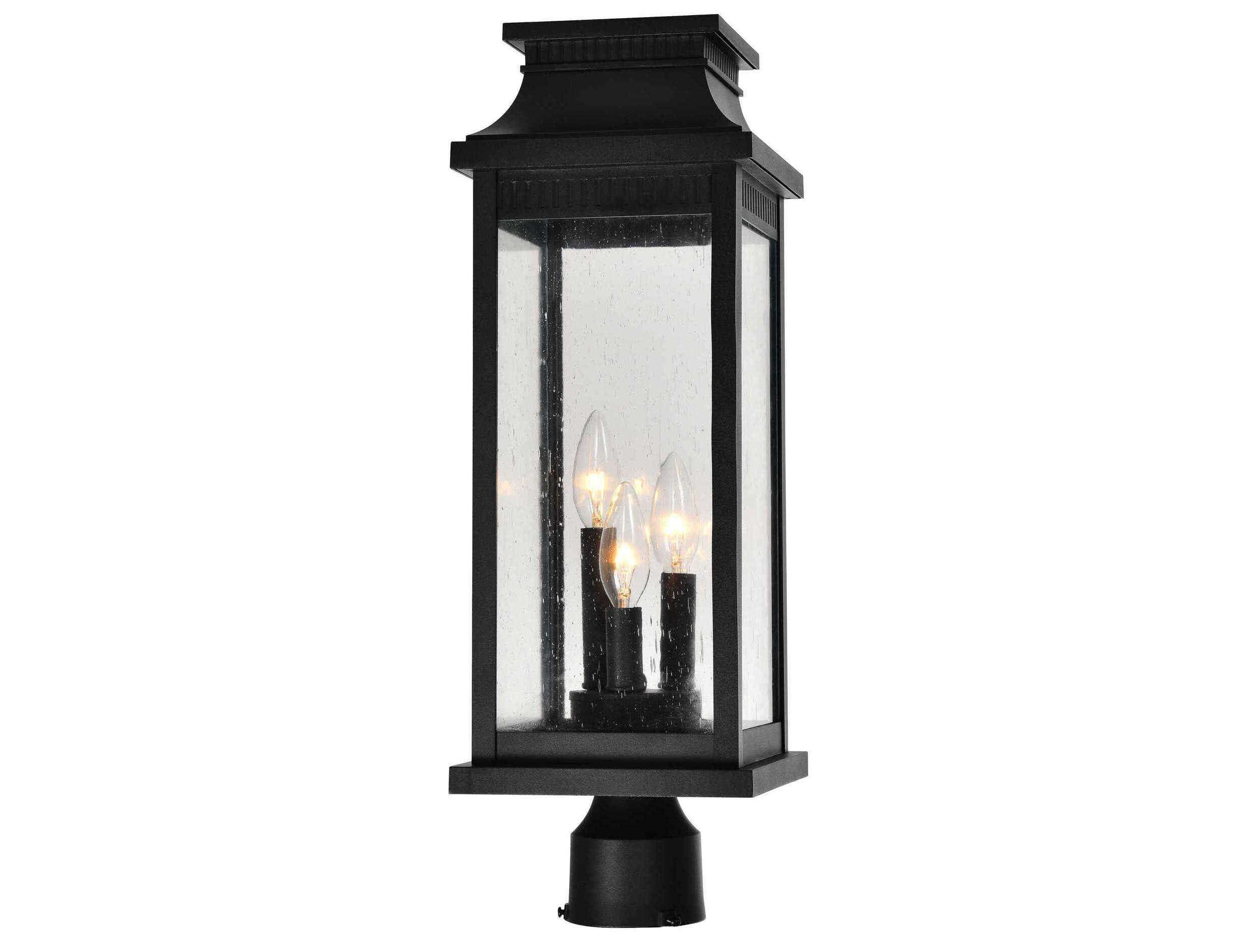 CWI Lighting Milford 3-Light Outdoor Post Light