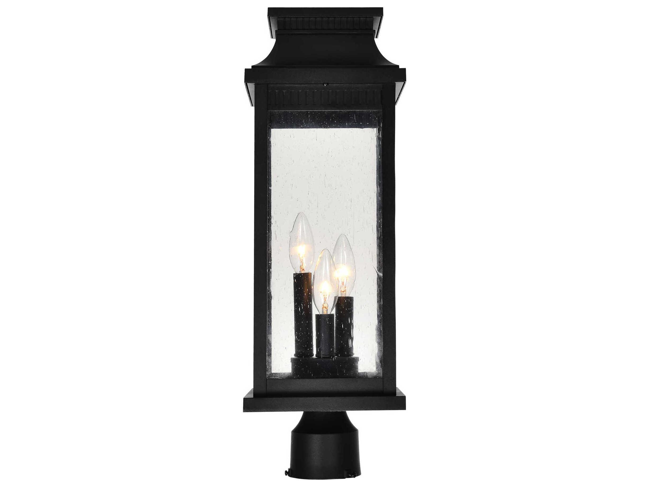 CWI Lighting Milford 3-Light Outdoor Post Light