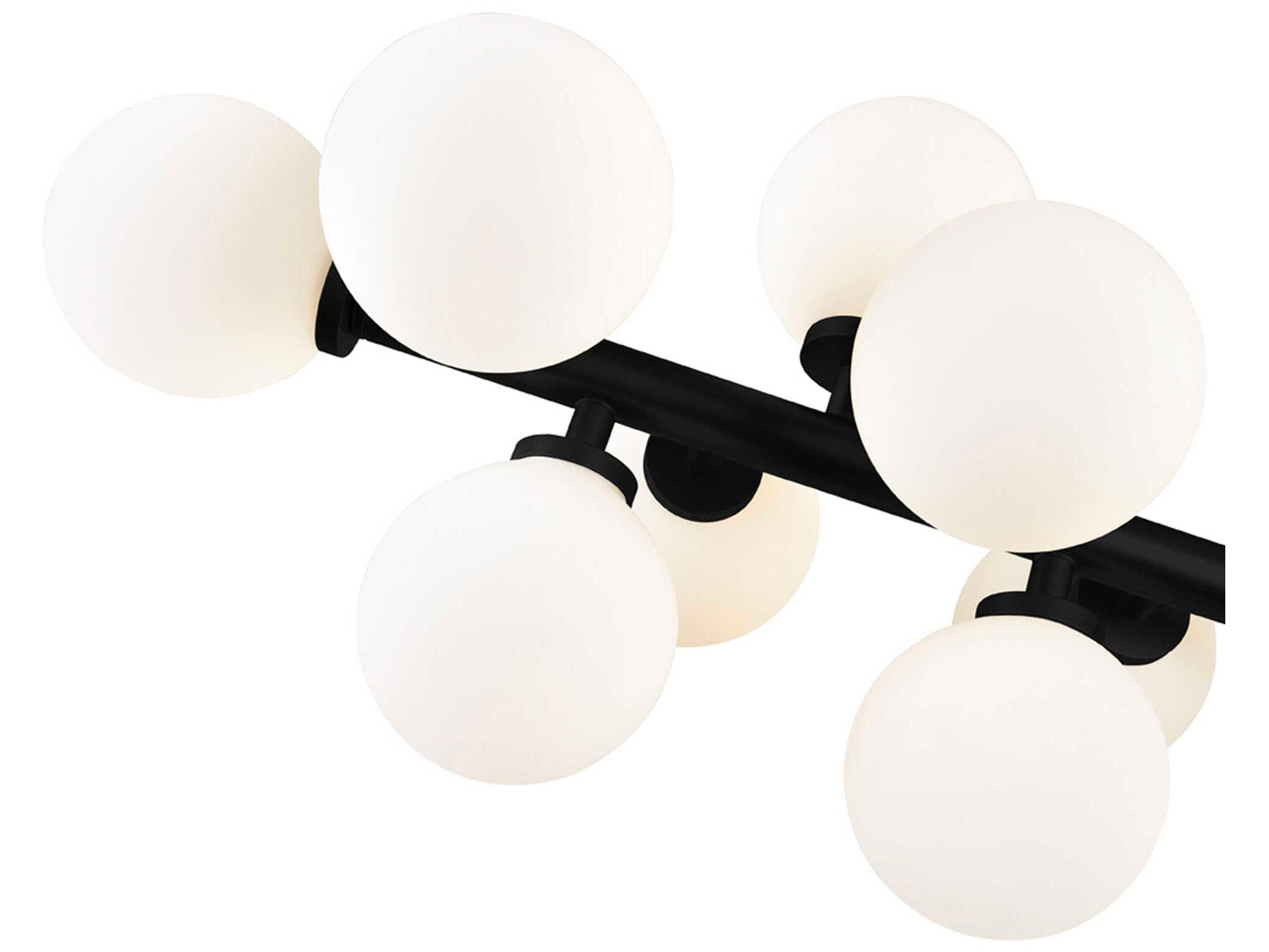 CWI Lighting Arya 16-Light Black Globe Island Pendant