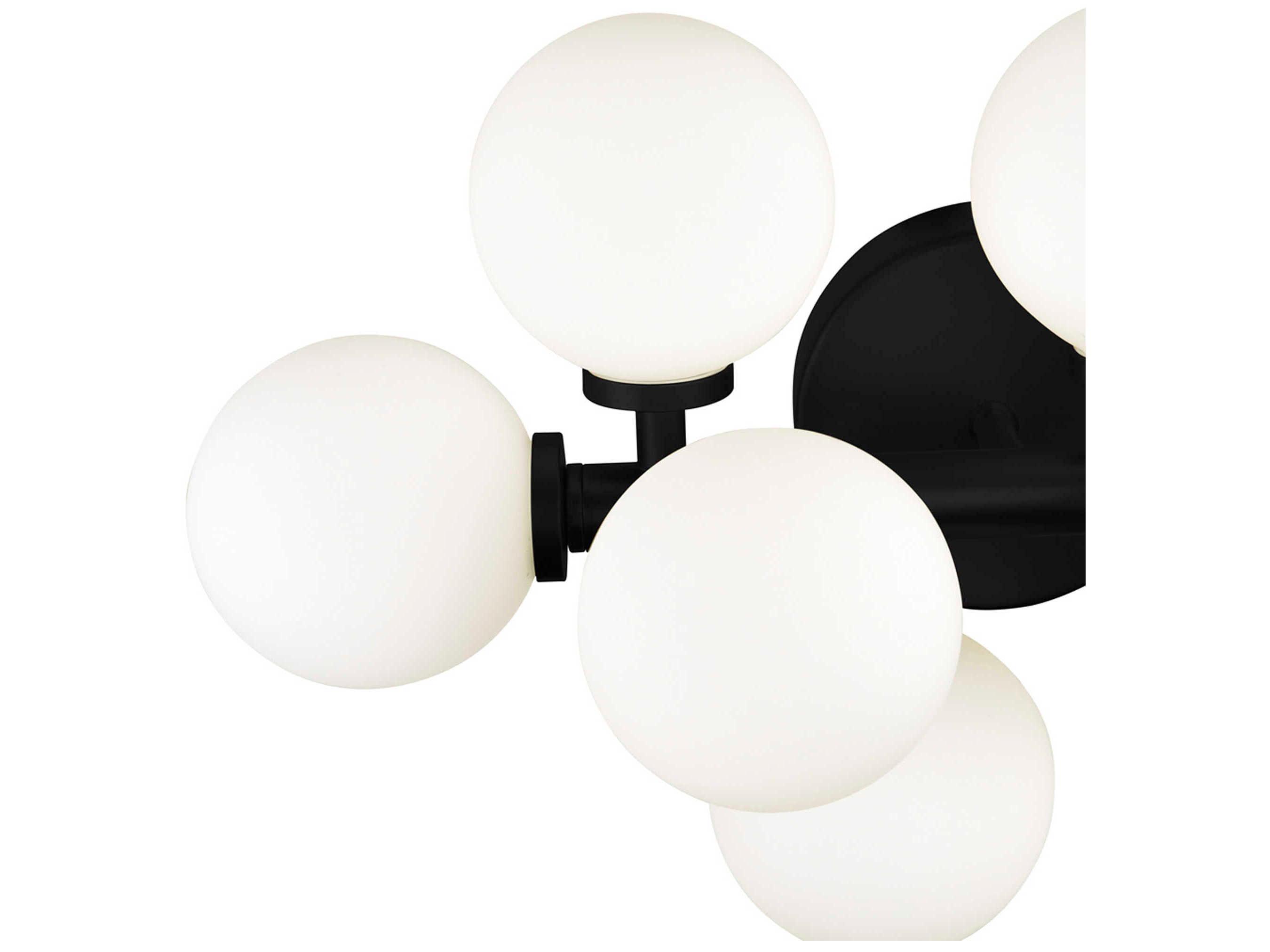 CWI Lighting Arya 8-Light Black Vanity Light