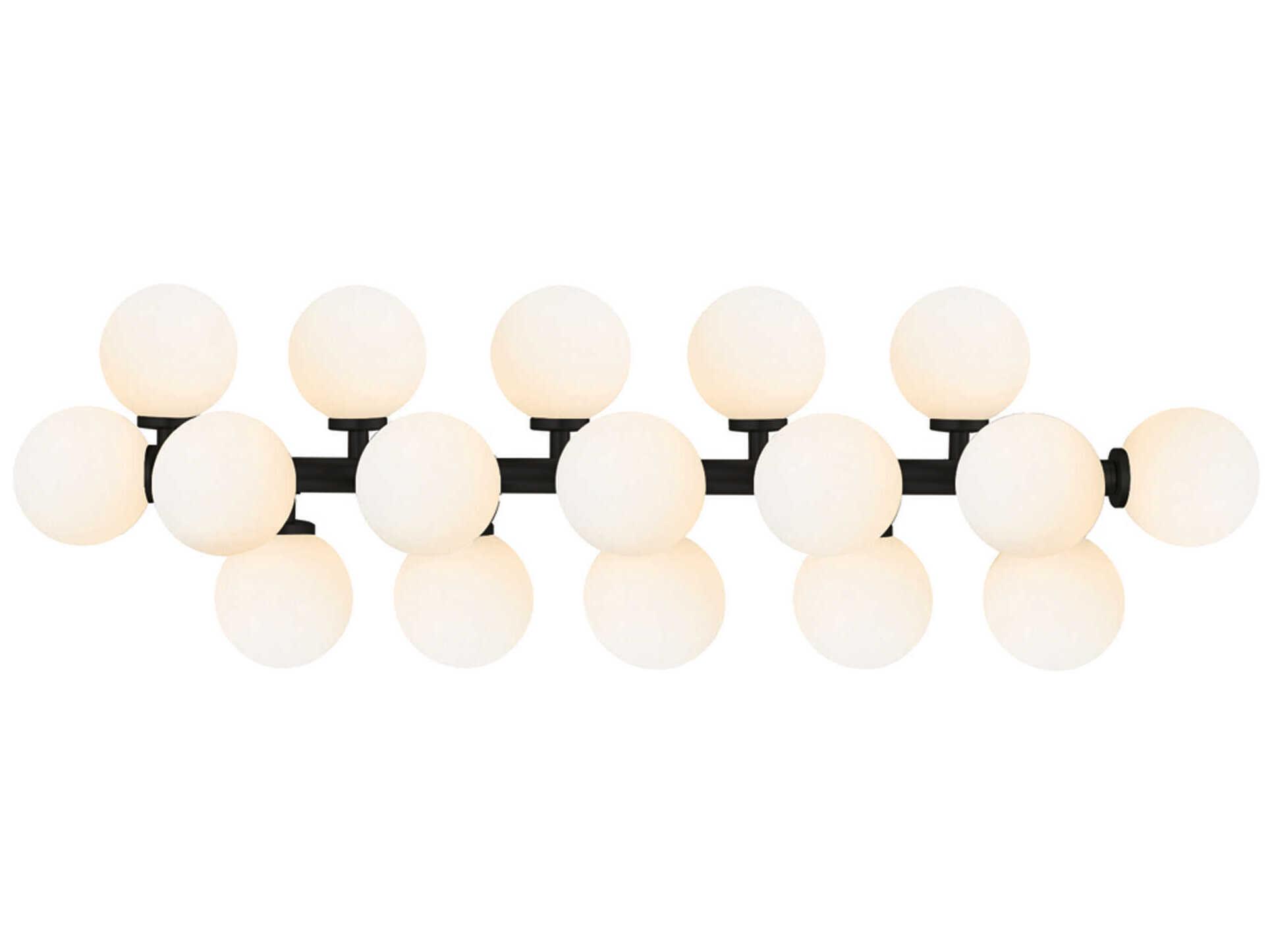 CWI Lighting Arya 17-Light Black Vanity Light