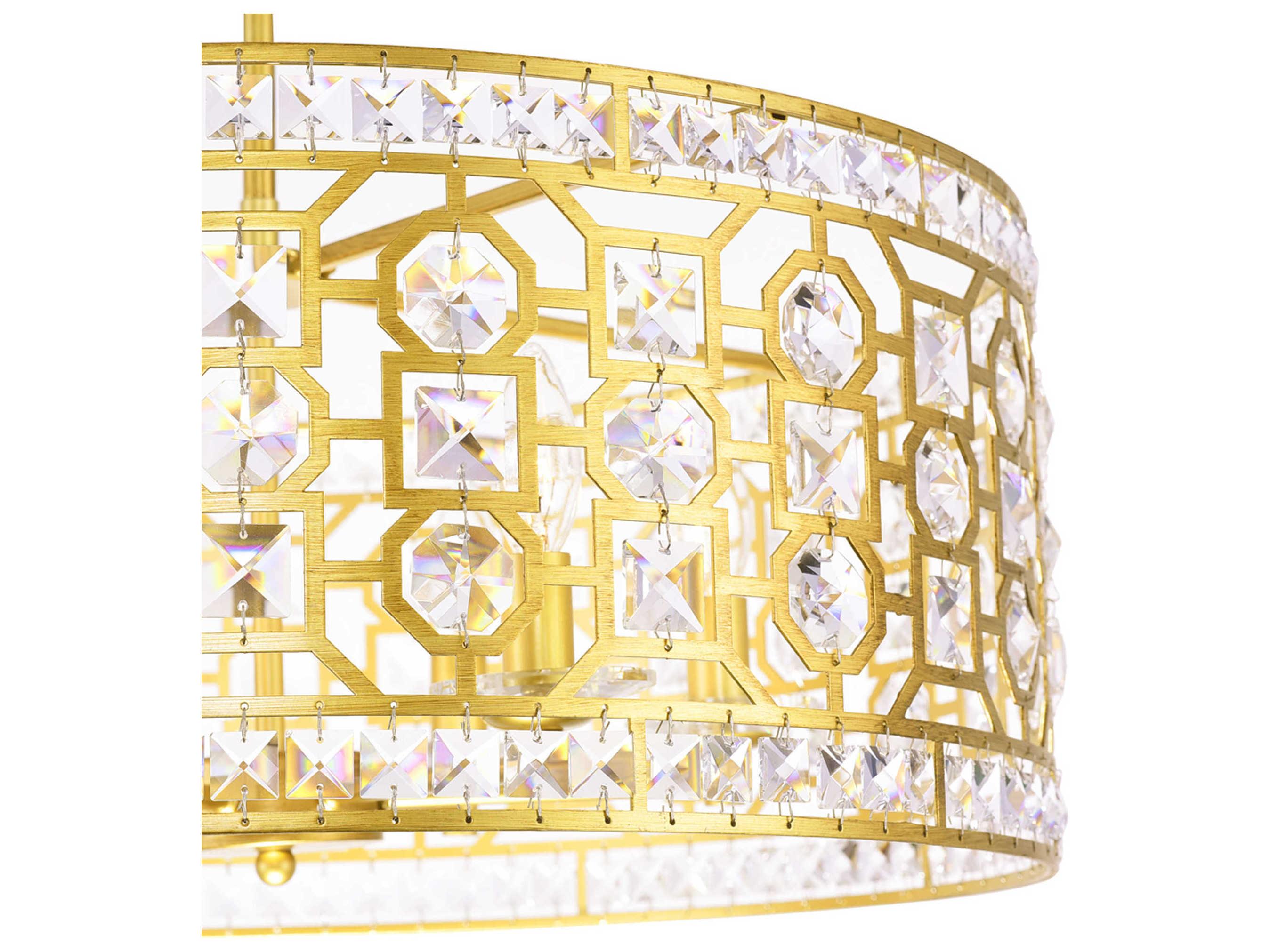 CWI Lighting Belinda 6-Light Champagne Gold Chandelier