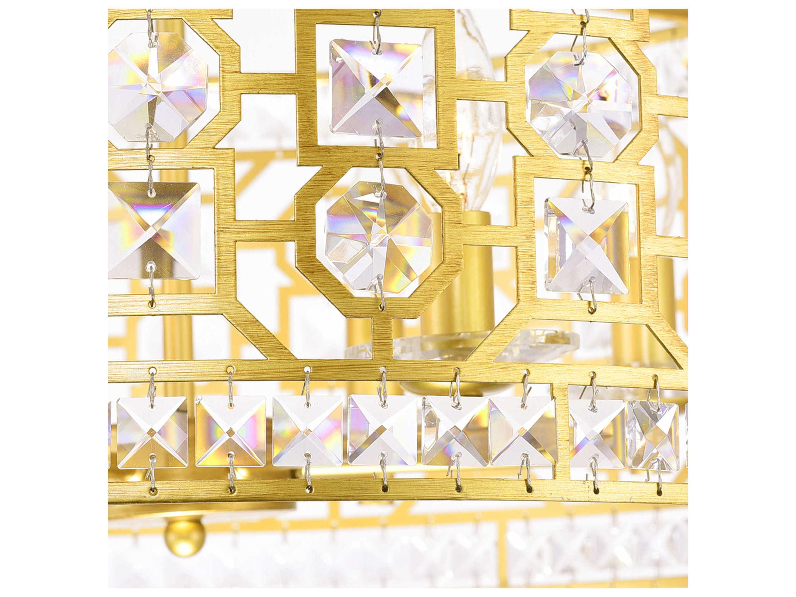 CWI Lighting Belinda 6-Light Champagne Gold Chandelier