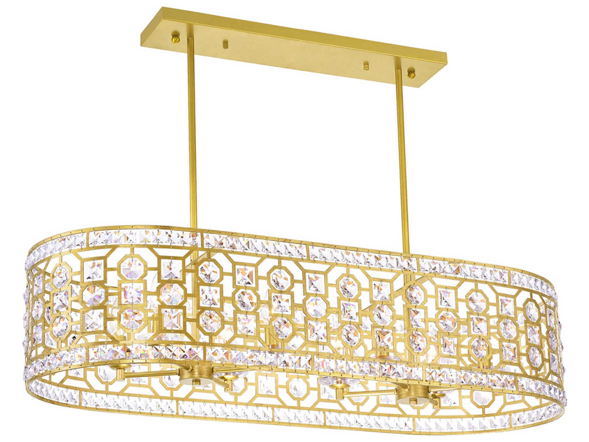 CWI Lighting Belinda 8-Light Champagne Gold Island Pendant