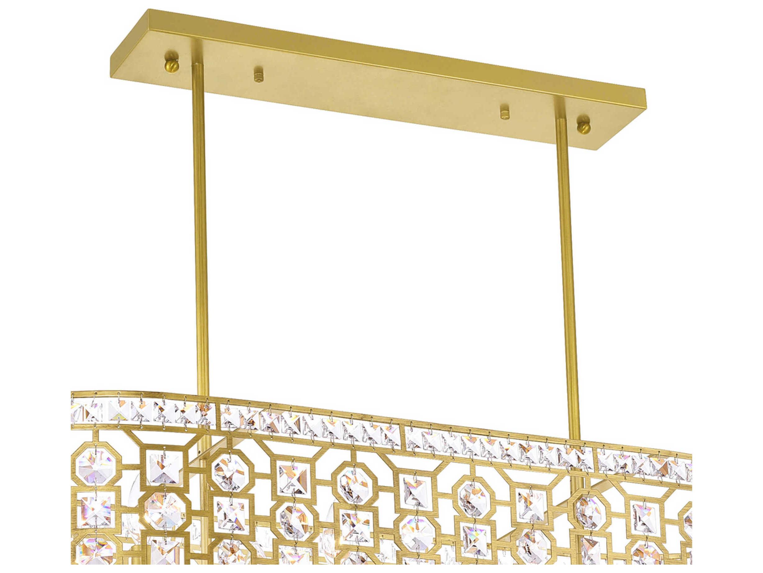 CWI Lighting Belinda 8-Light Champagne Gold Island Pendant