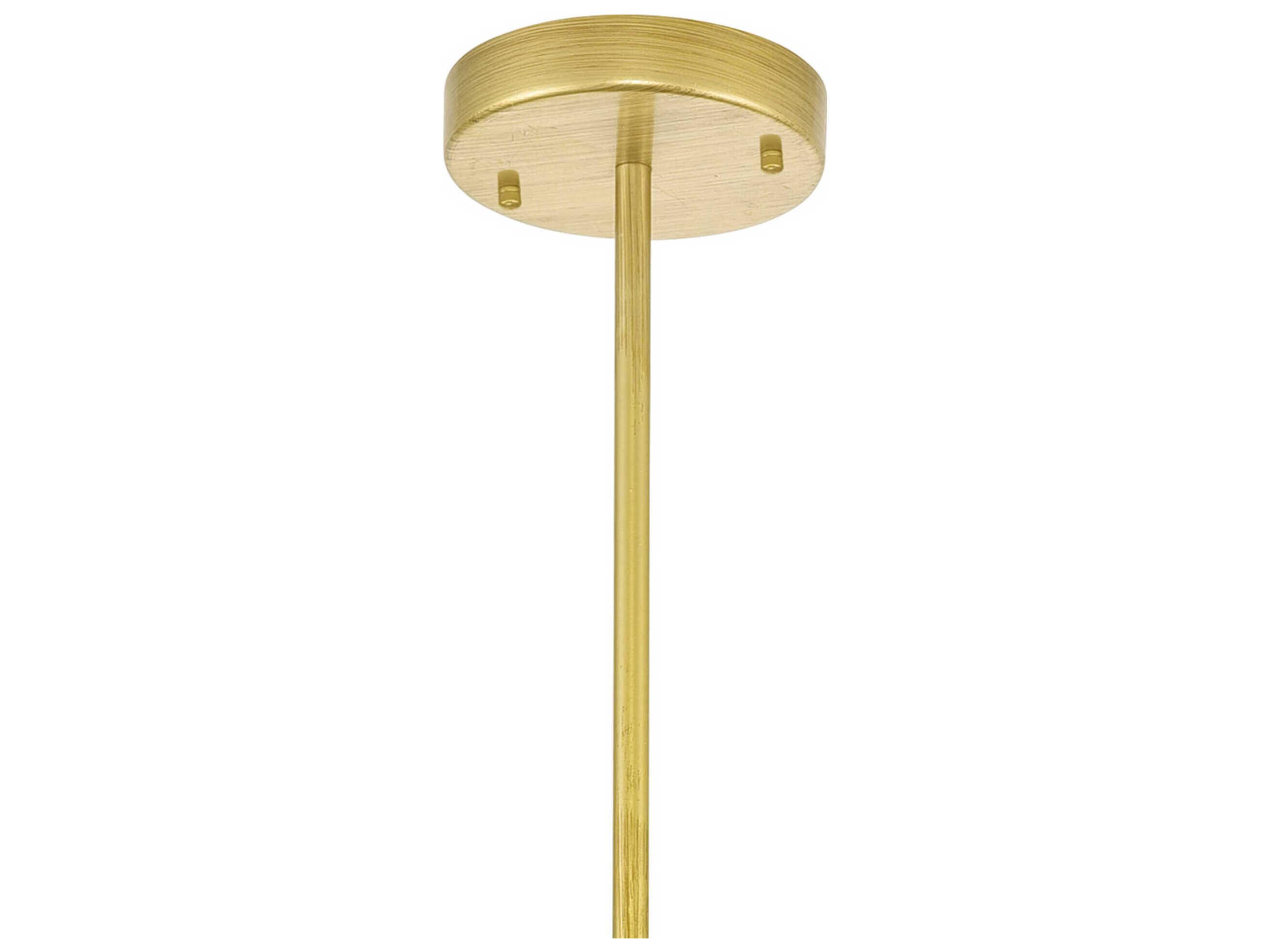 CWI Lighting Belinda 1-Light Champagne Gold Cylinder Mini Pendant