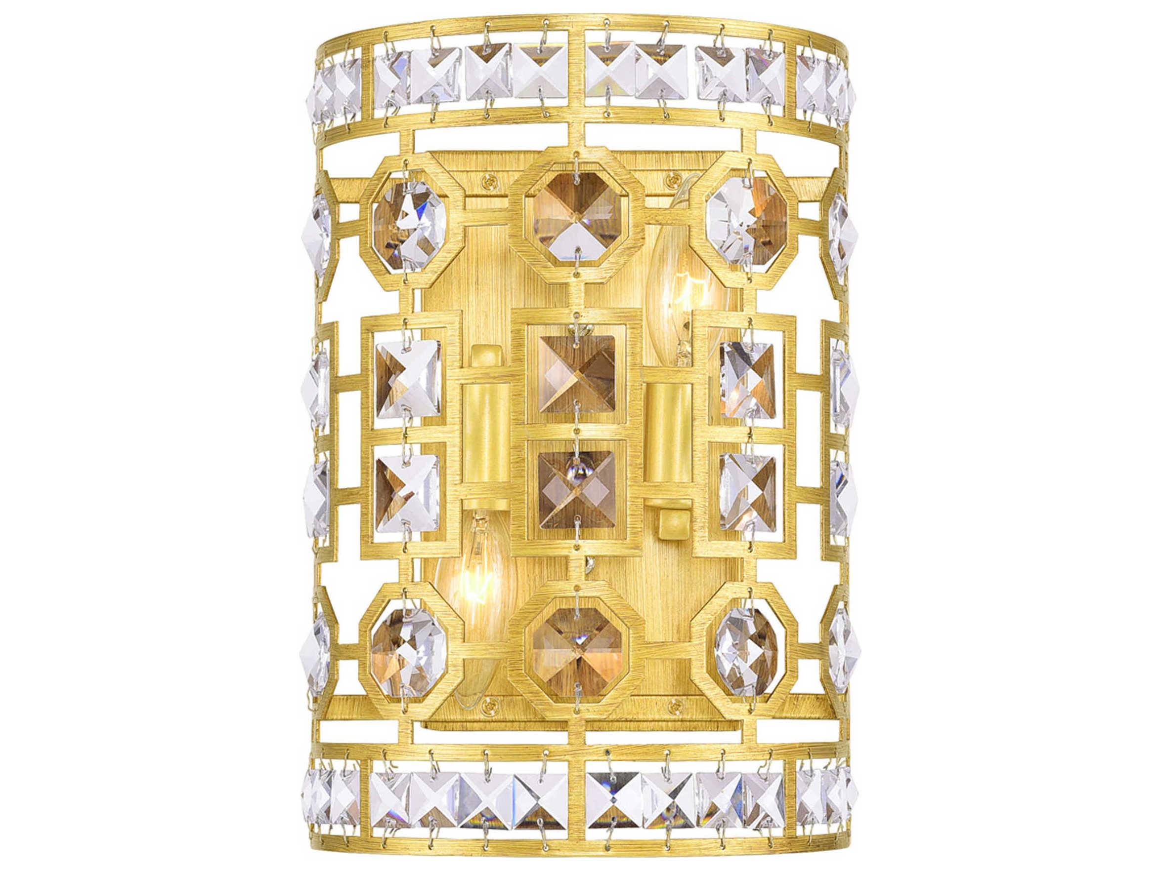 CWI Lighting Belinda 2-Light Champagne Gold Vanity Light