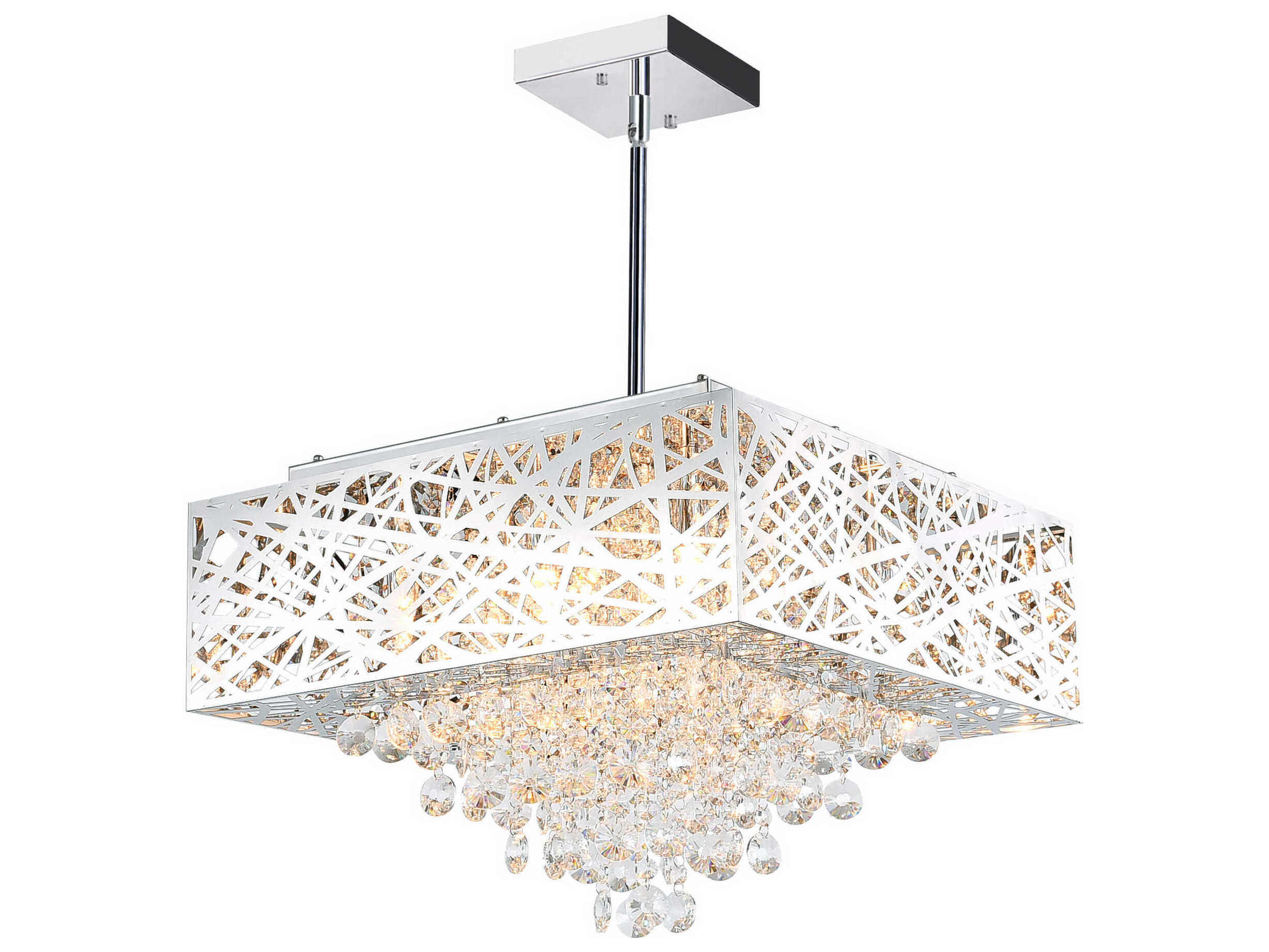 CWI Lighting Eternity 9-Light Chrome Chandelier