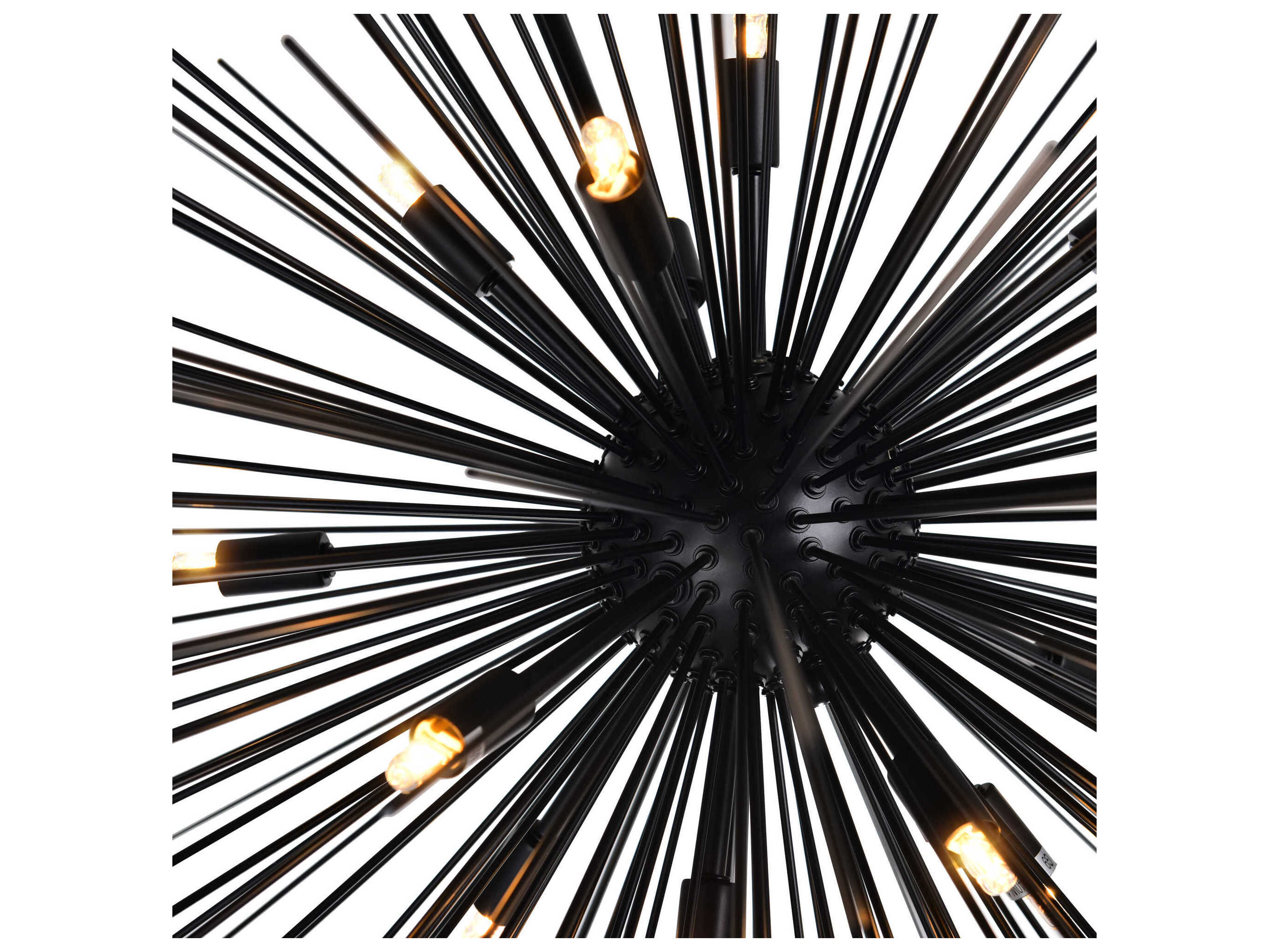 CWI Lighting Savannah 14-Light Black Sputnik Pendant