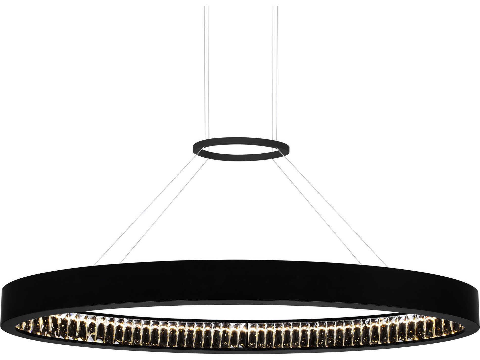 CWI Lighting Rosalina Matte Black Round Pendant