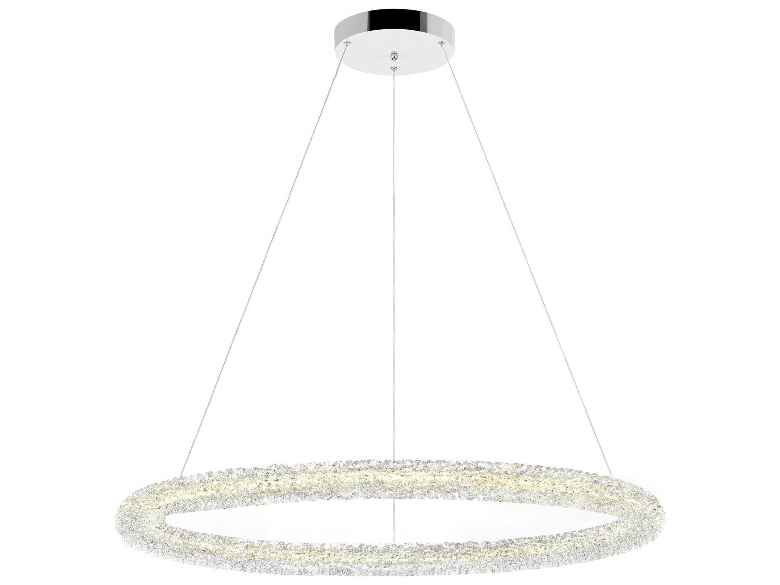 CWI Lighting Arielle Chrome Round Pendant