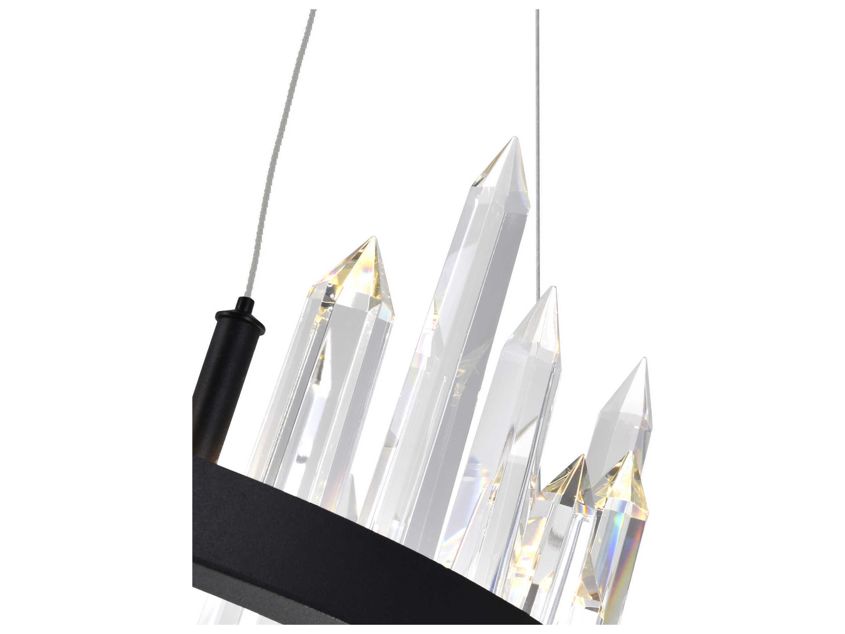 CWI Lighting Juliette Black Round Pendant