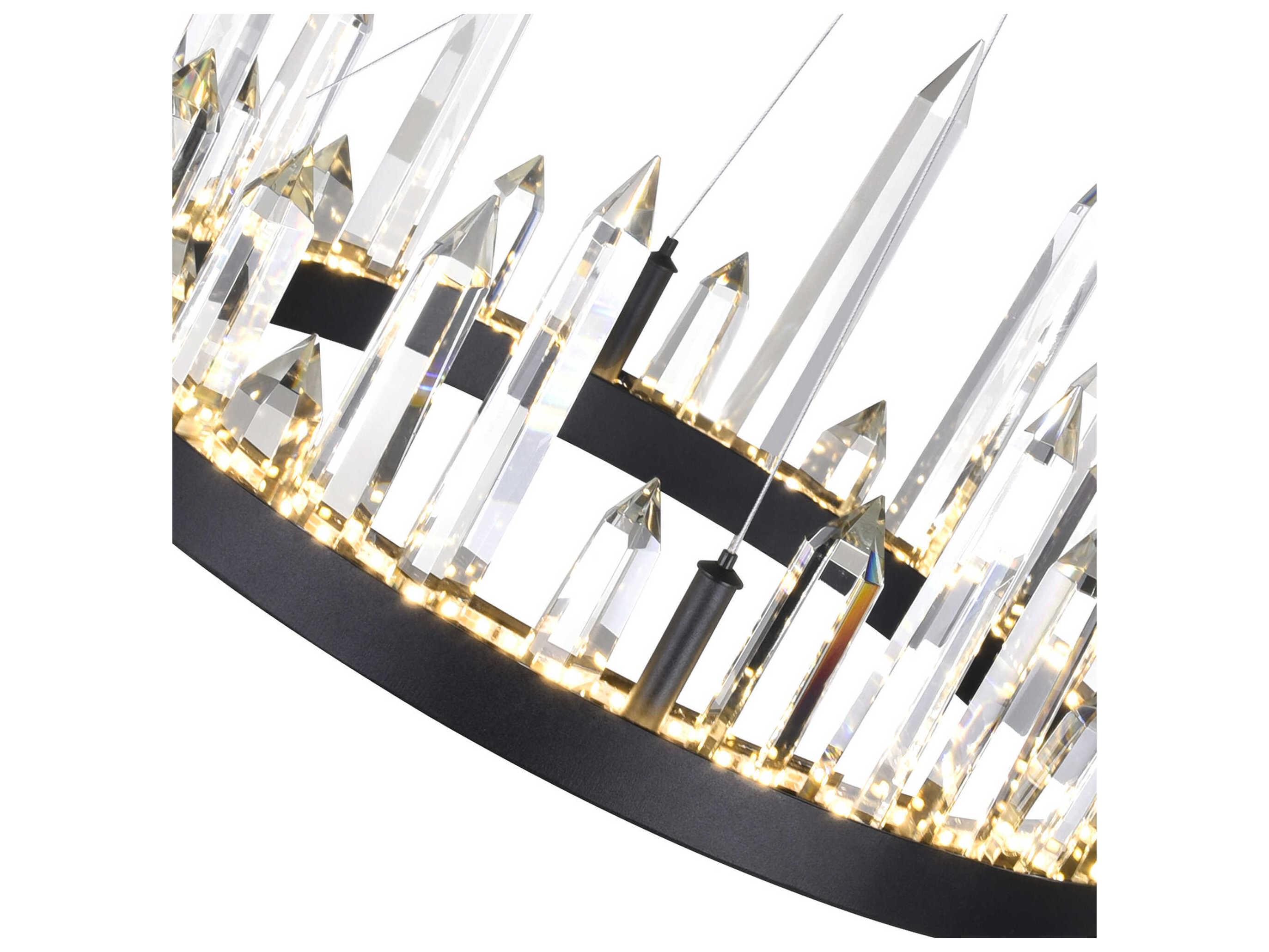 CWI Lighting Juliette Black Round Pendant