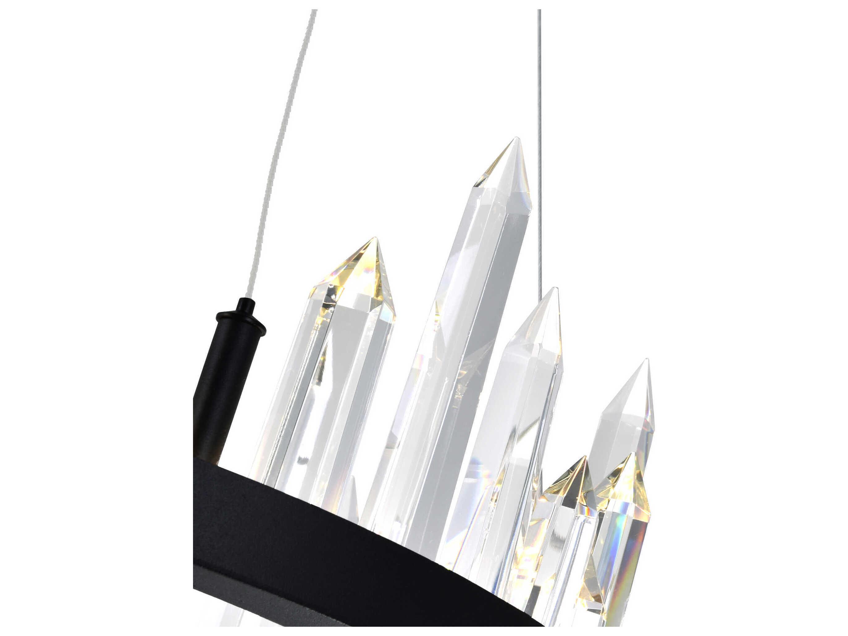 CWI Lighting Juliette Black Round Pendant