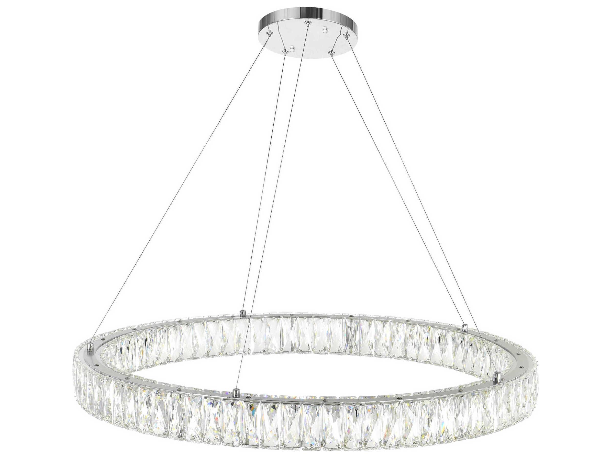 CWI Lighting Madeline Chrome Round Pendant