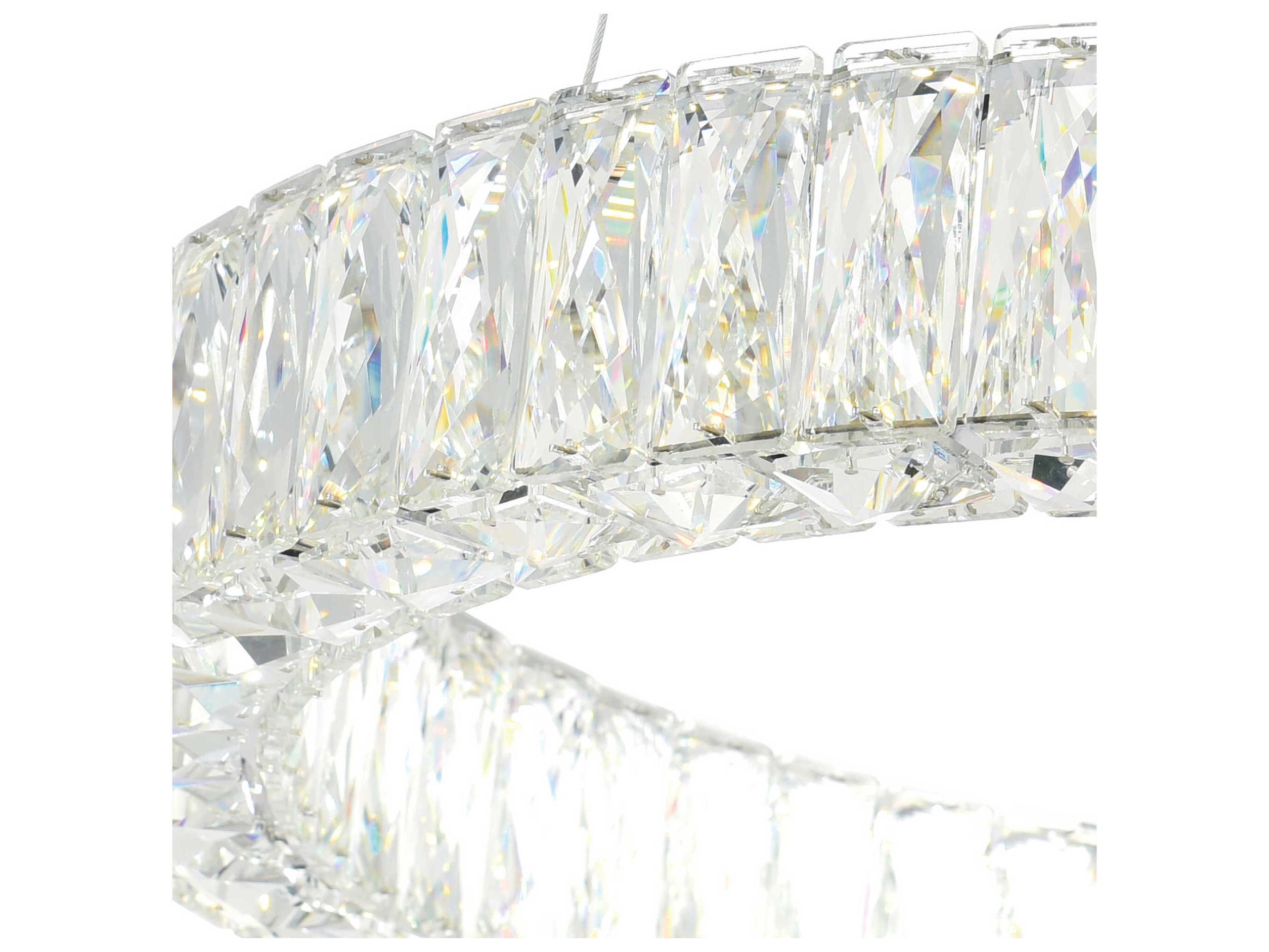 CWI Lighting Madeline Chrome Round Tiered Pendant