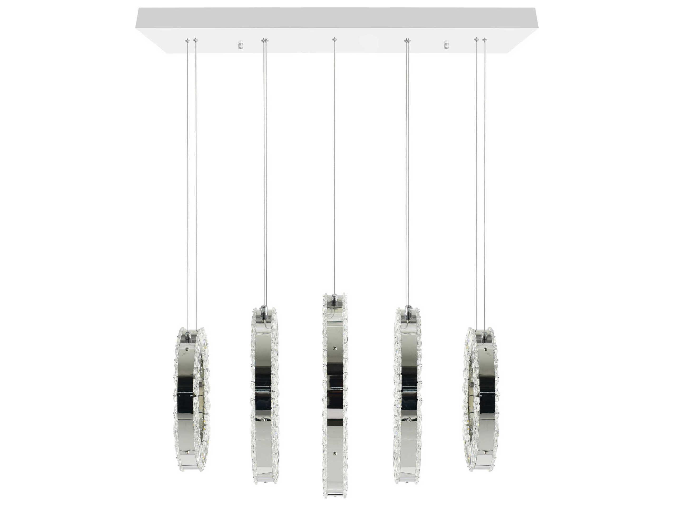 CWI Lighting Celina Chrome Island Pendant