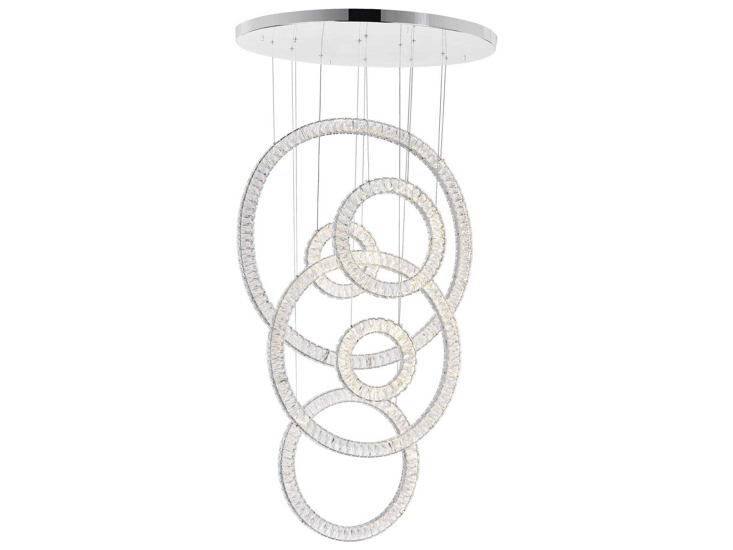 CWI Lighting Celina Chrome Pendant