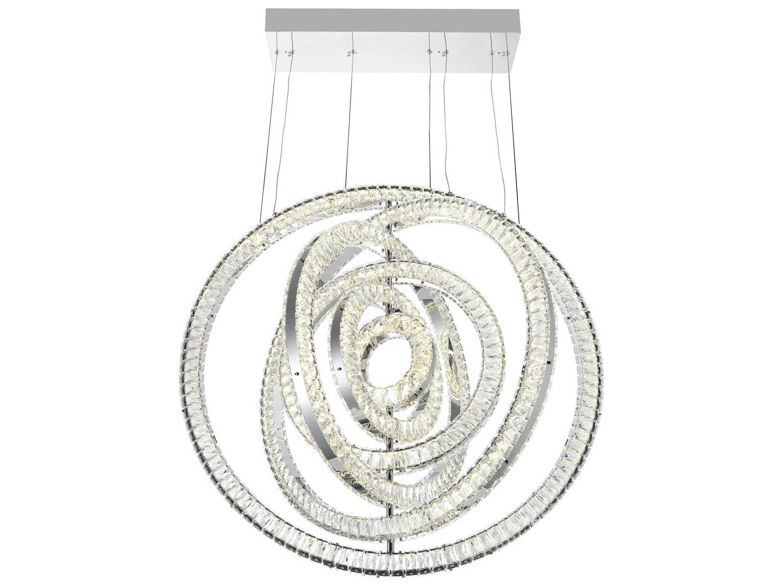 CWI Lighting Celina Chrome Round Pendant
