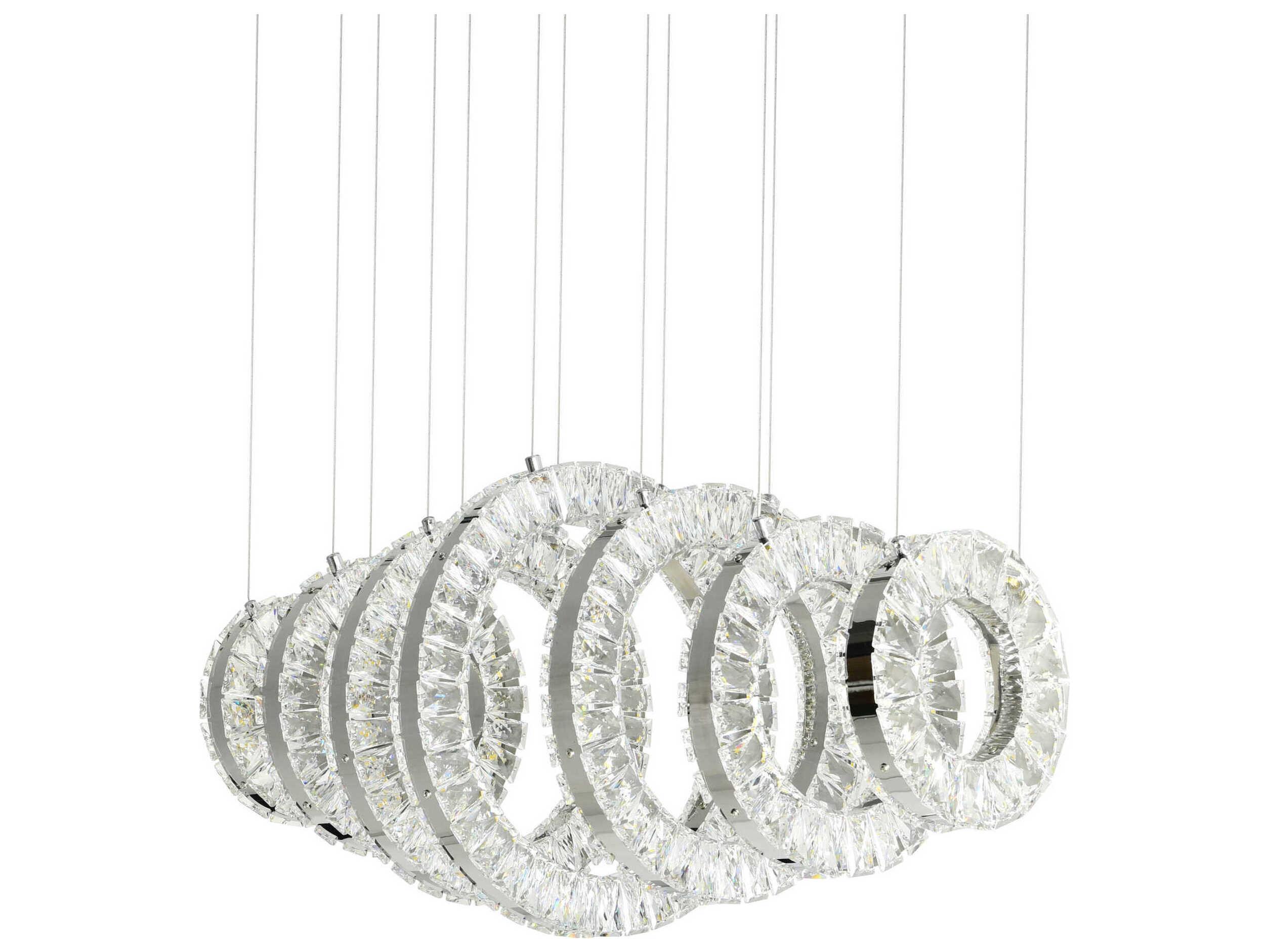 CWI Lighting Celina Chrome Island Pendant