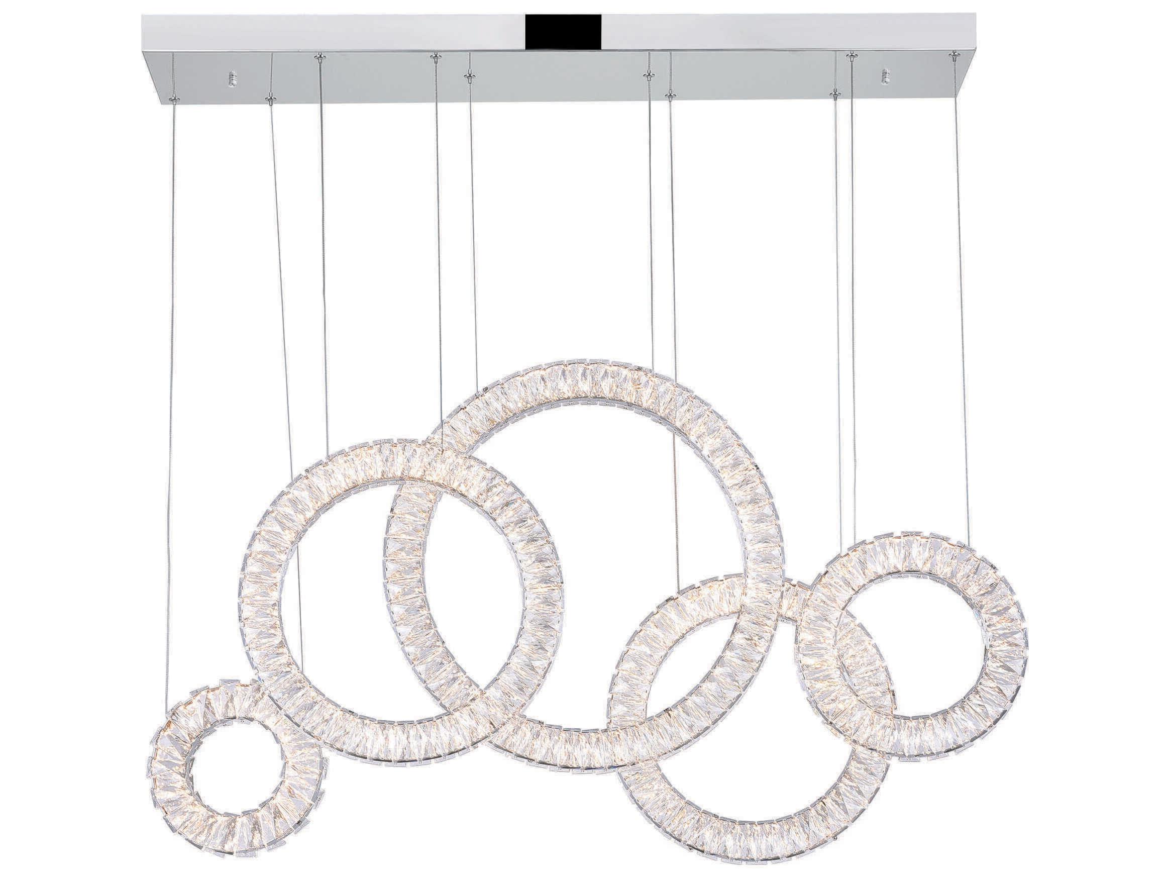 CWI Lighting Celina Chrome Island Pendant