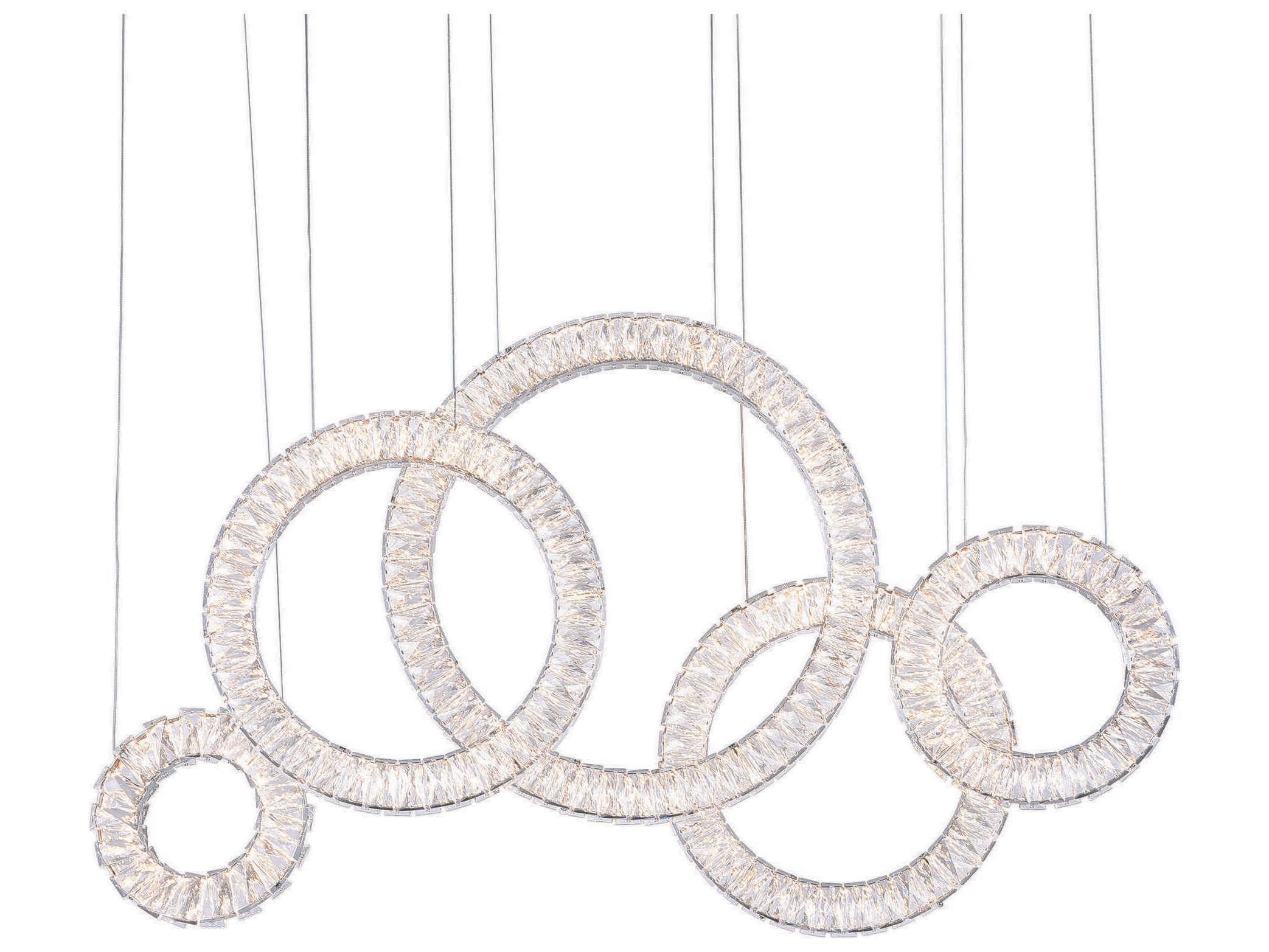 CWI Lighting Celina Chrome Island Pendant