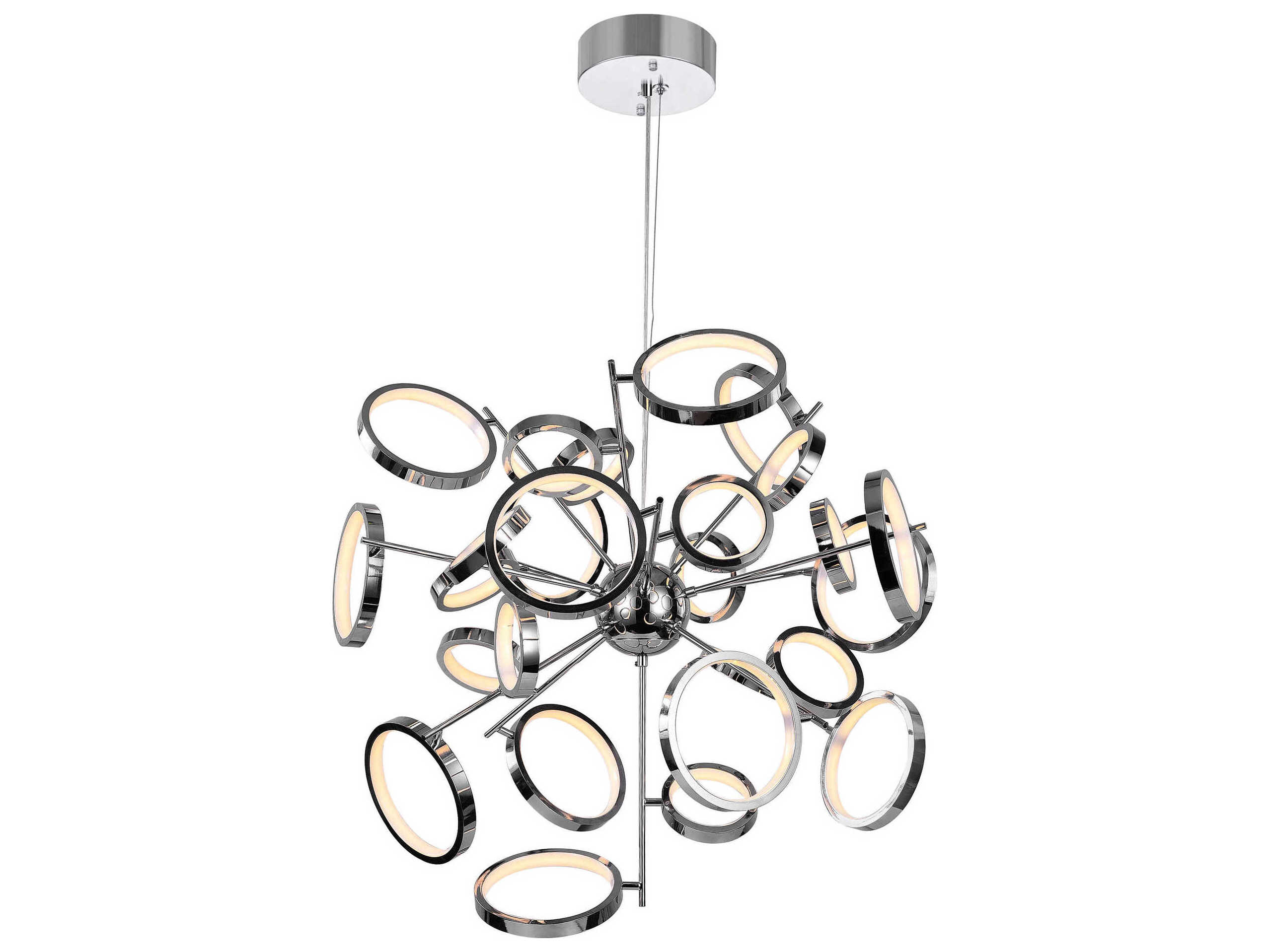 CWI Lighting Colette Chrome Round Sputnik Pendant