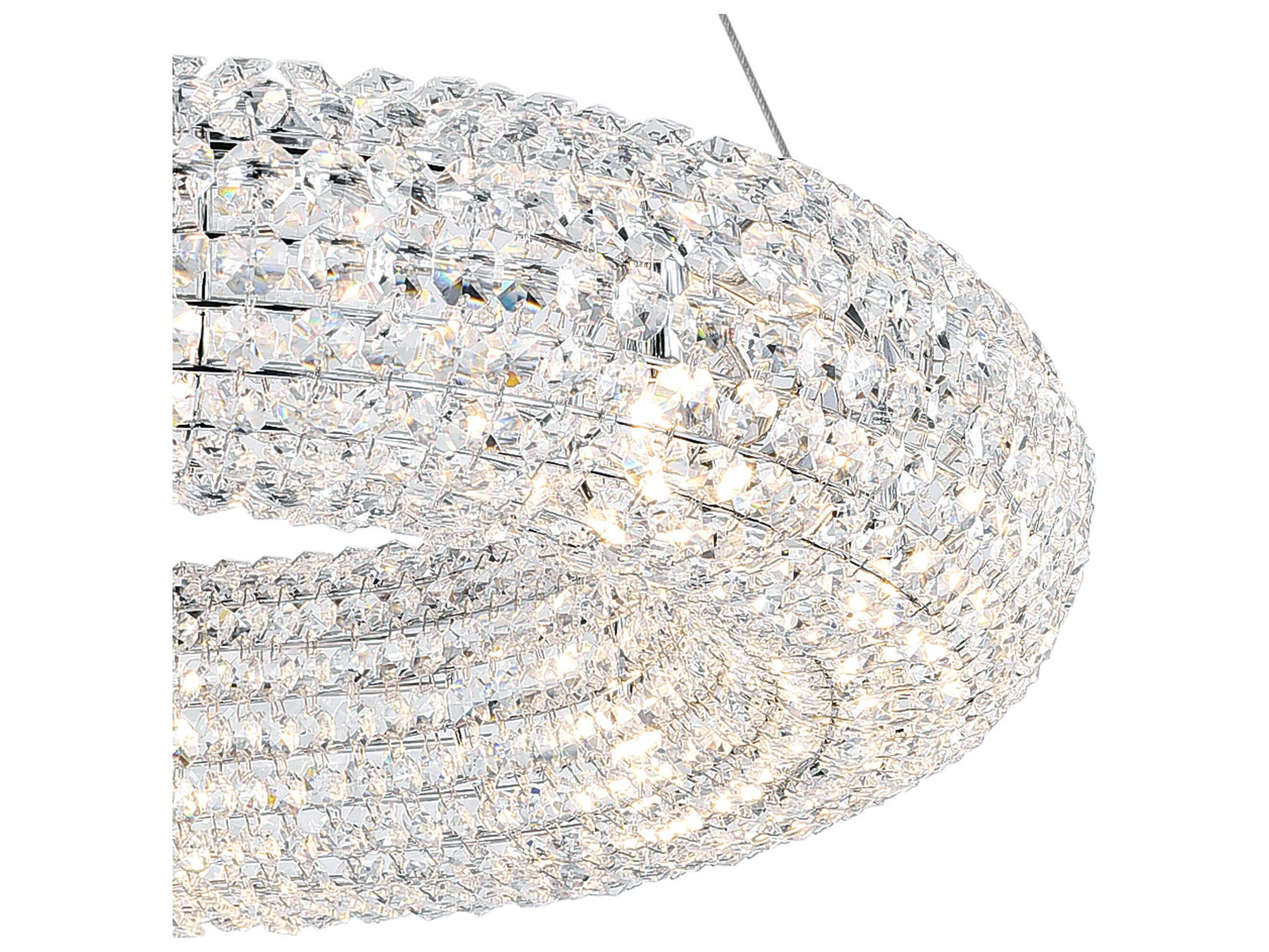 CWI Lighting Veronique 8-Light Chrome Round Chandelier