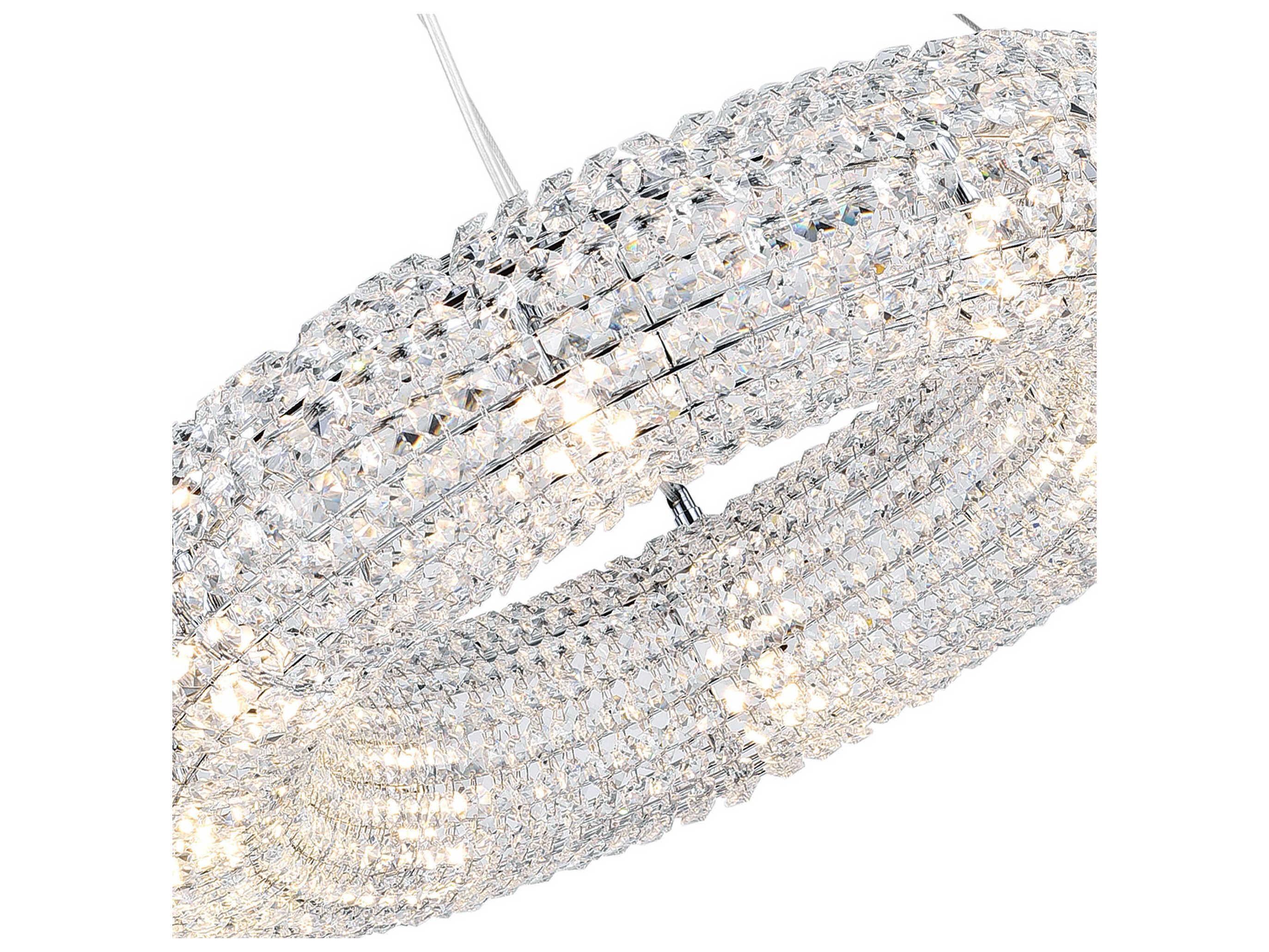 CWI Lighting Veronique 8-Light Chrome Round Chandelier