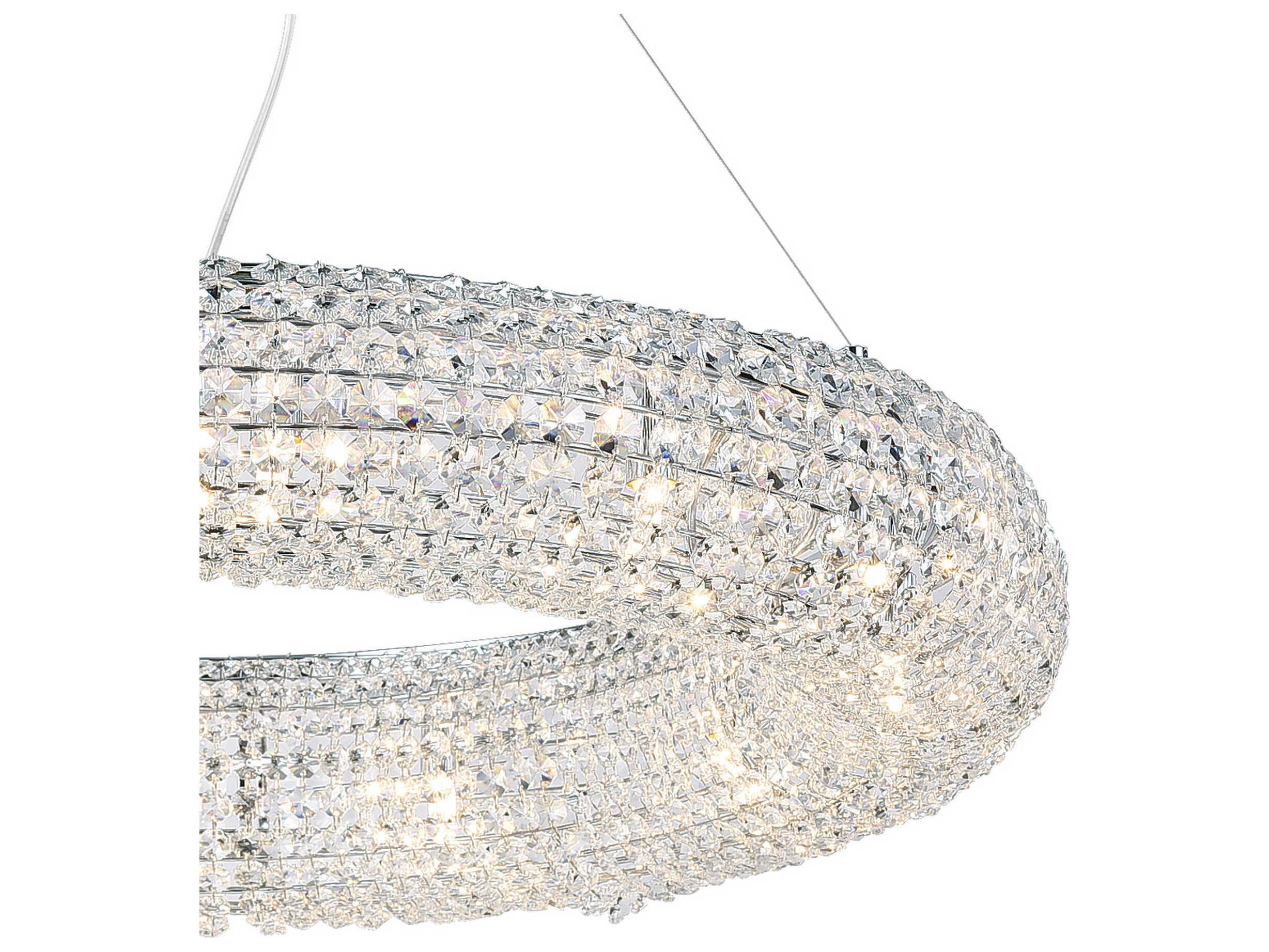 CWI Lighting Veronique 12-Light Chrome Round Chandelier