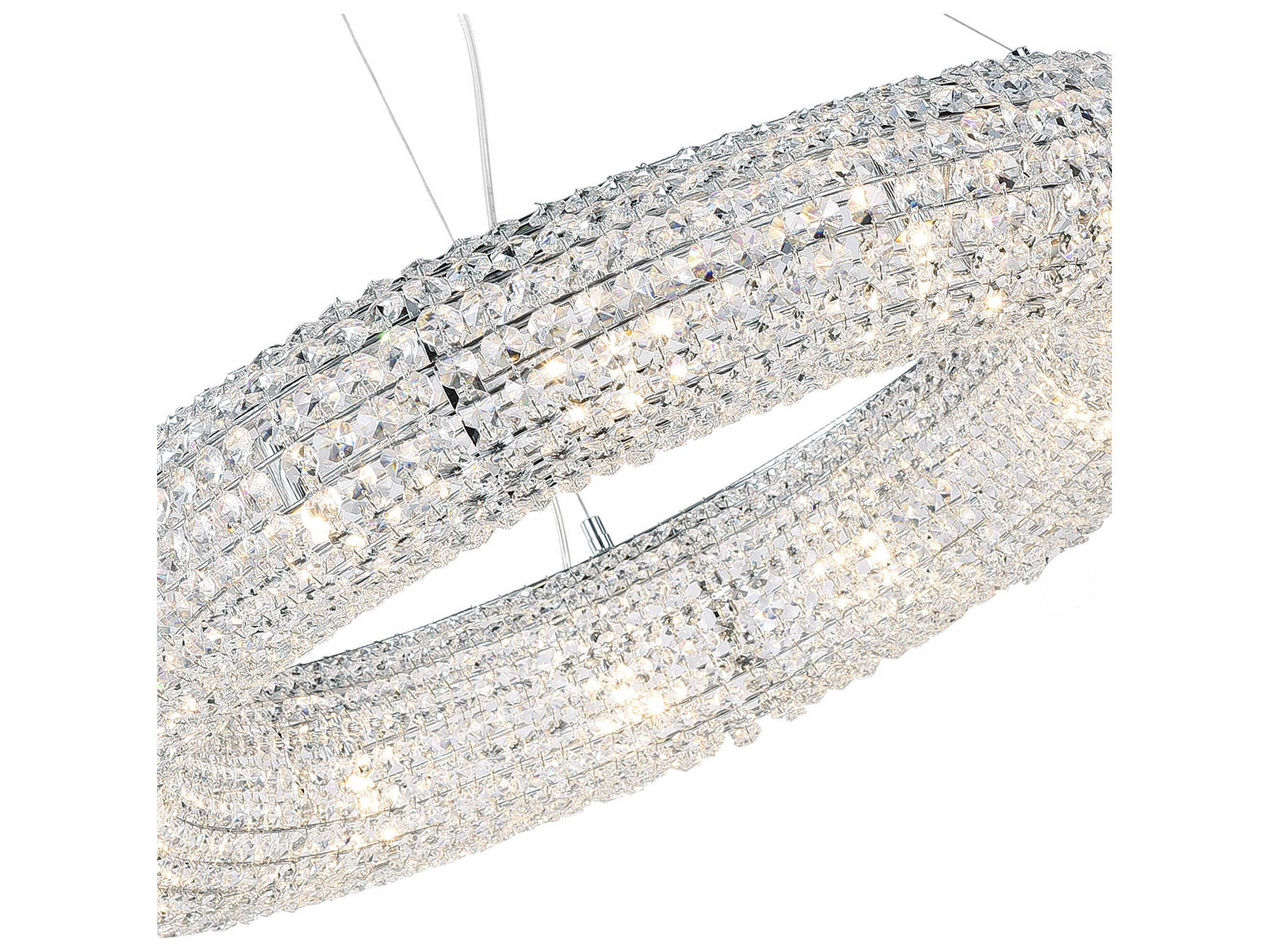 CWI Lighting Veronique 12-Light Chrome Round Chandelier