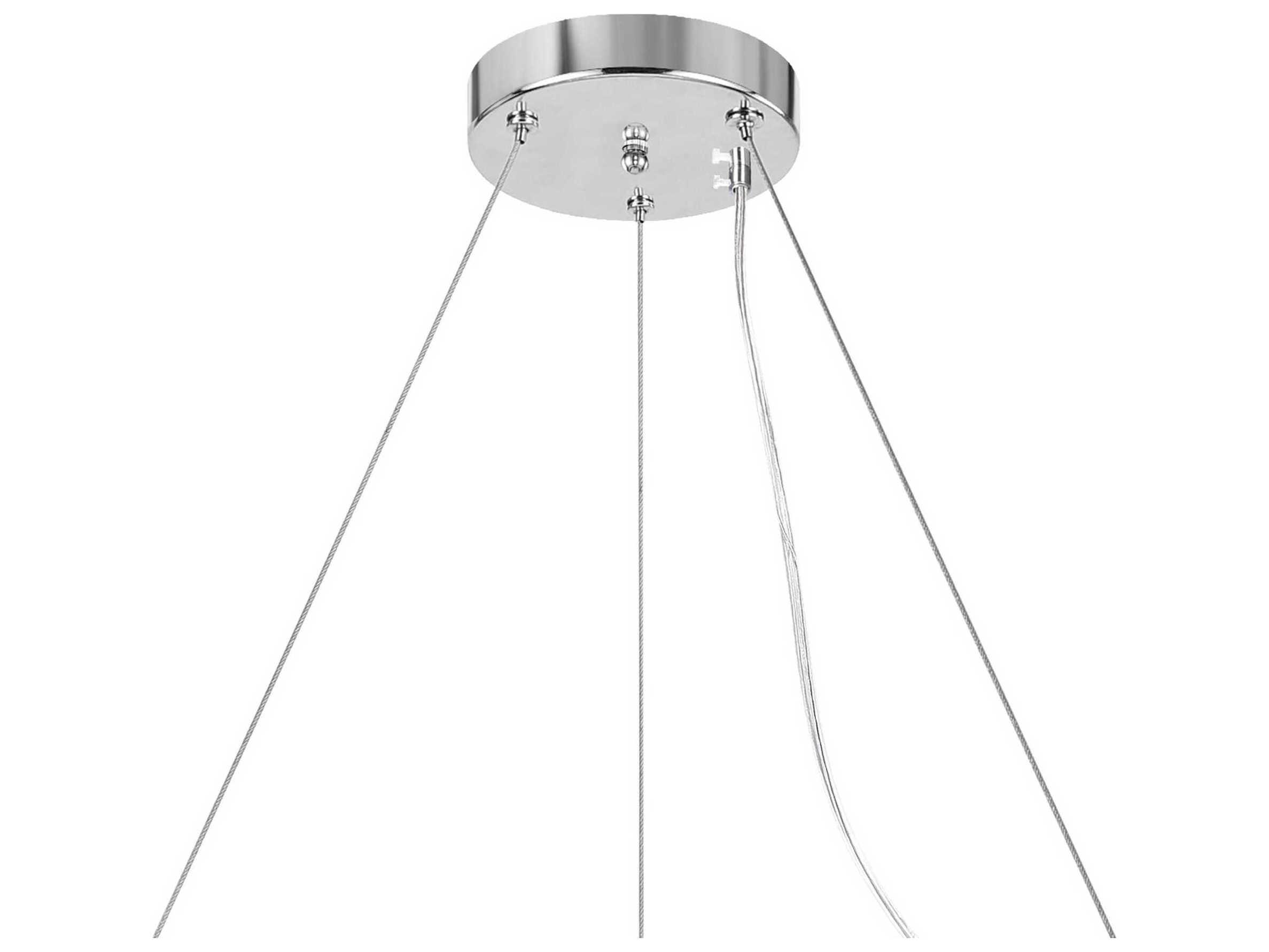 CWI Lighting Veronique 12-Light Chrome Round Chandelier