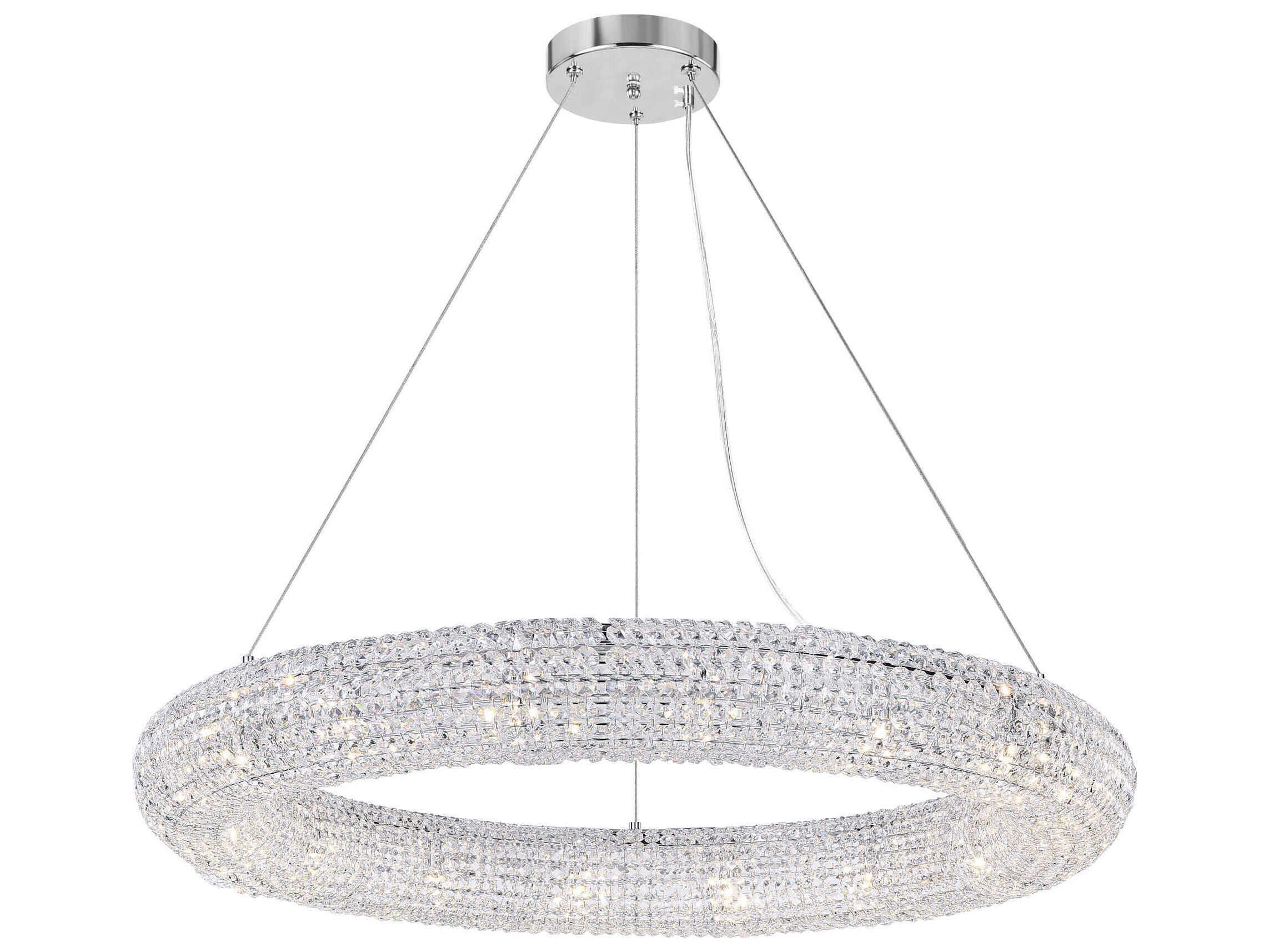 CWI Lighting Veronique 16-Light Chrome Round Chandelier