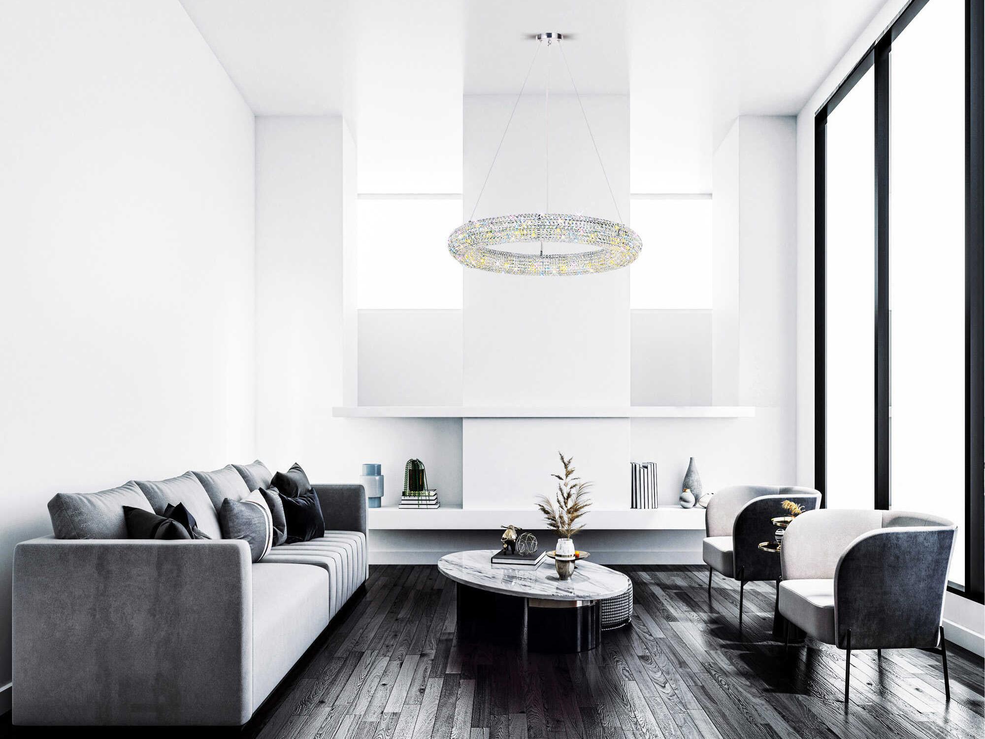 CWI Lighting Veronique 16-Light Chrome Round Chandelier