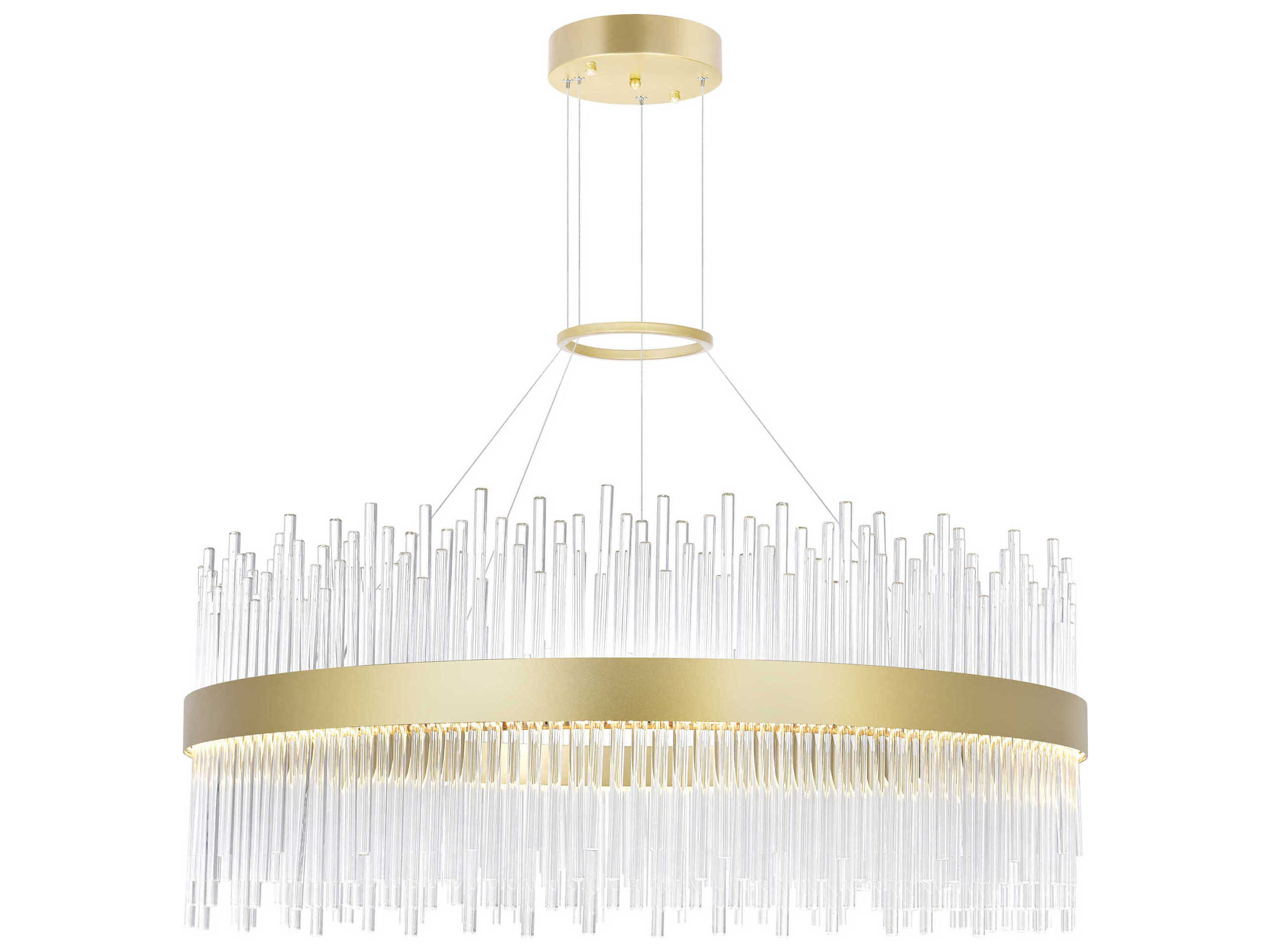 CWI Lighting Genevieve Medallion Gold Round Pendant