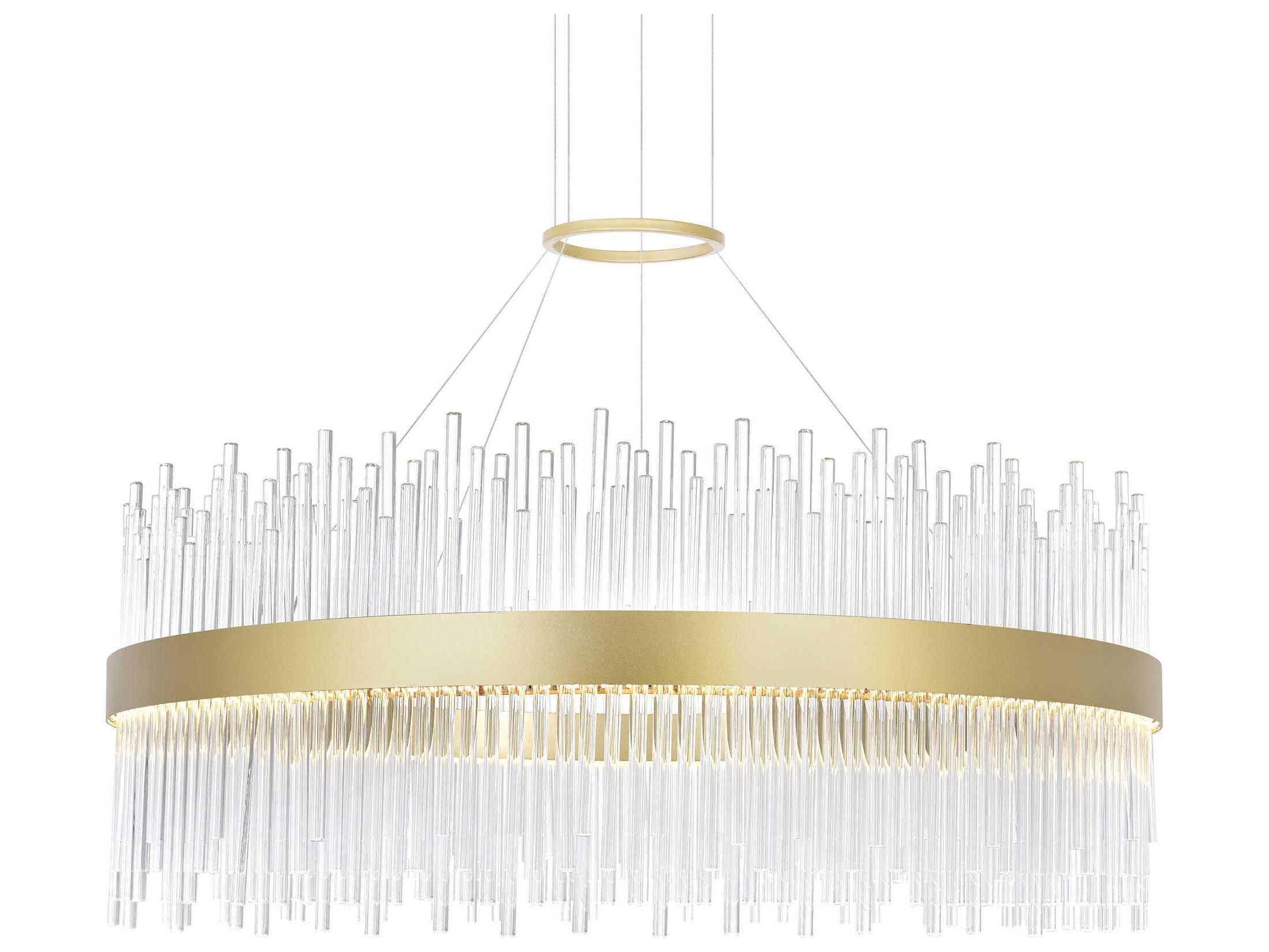 CWI Lighting Genevieve Medallion Gold Round Pendant