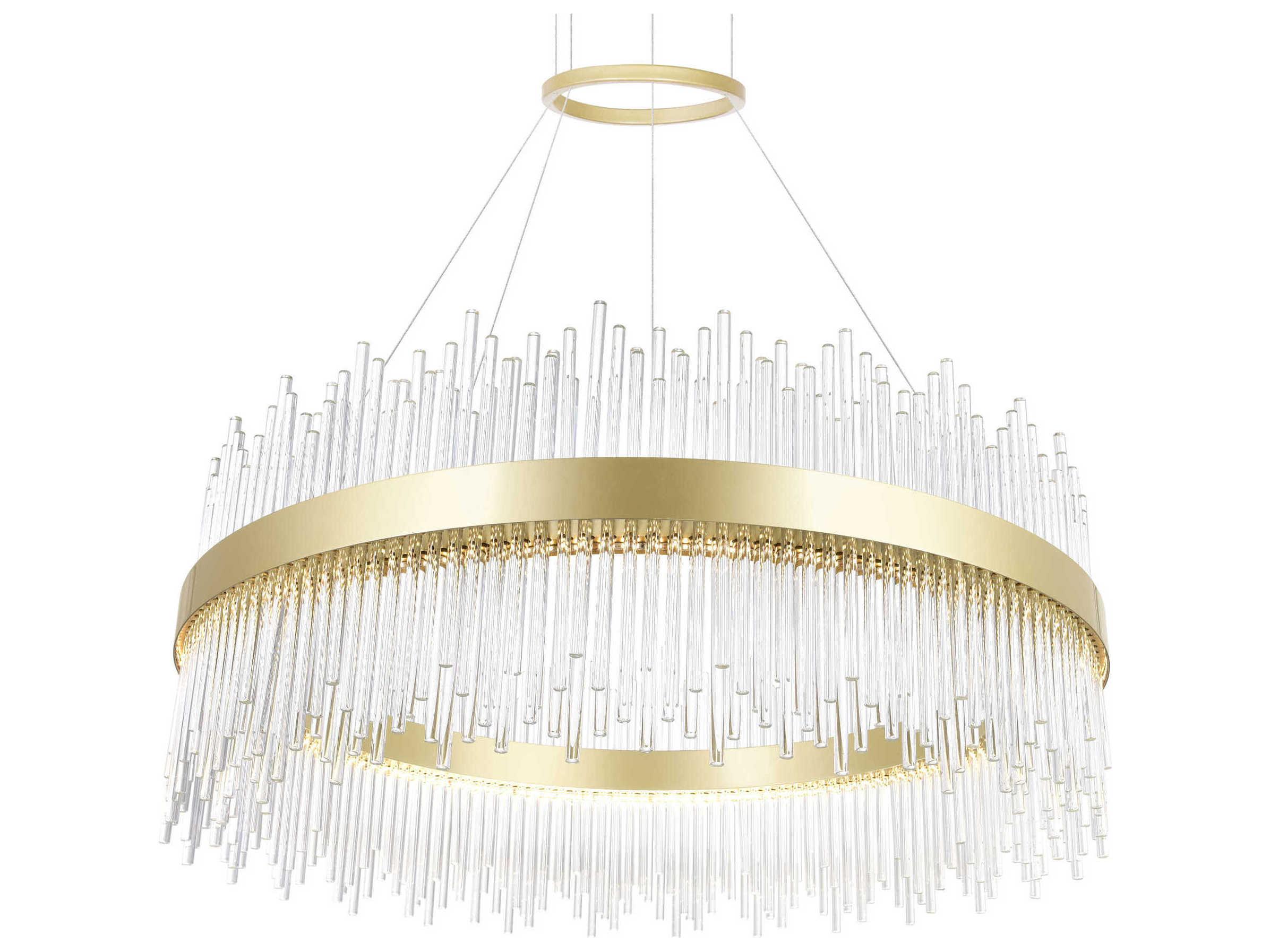 CWI Lighting Genevieve Medallion Gold Round Pendant