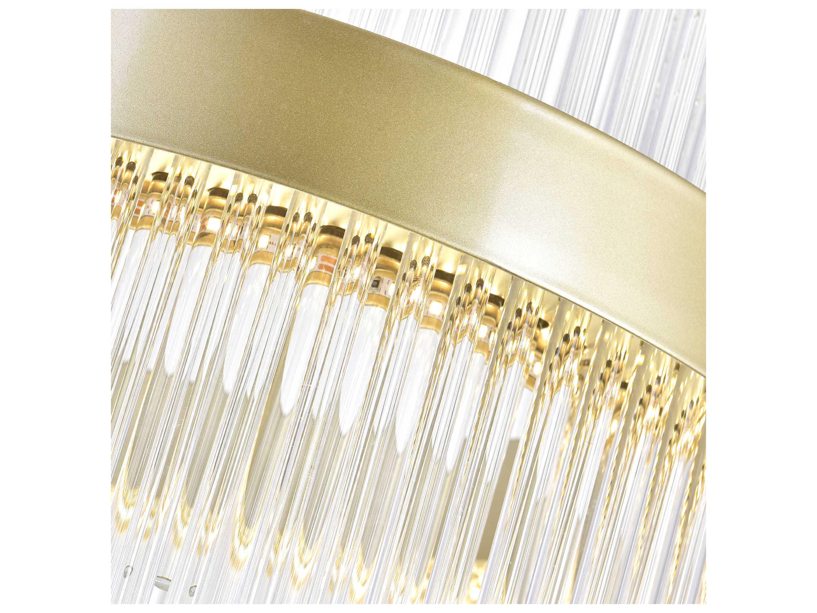 CWI Lighting Genevieve Medallion Gold Round Pendant