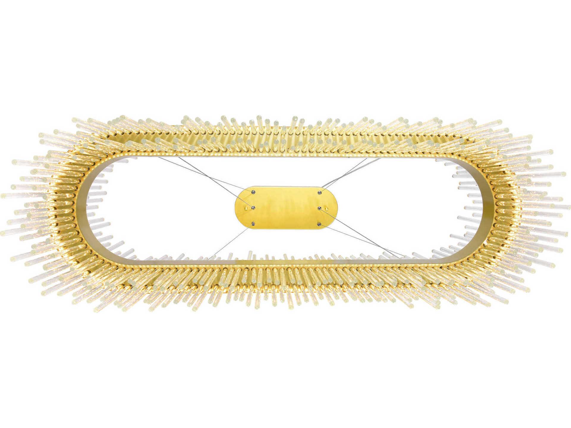 CWI Lighting Genevieve Medallion Gold Linear Island Pendant