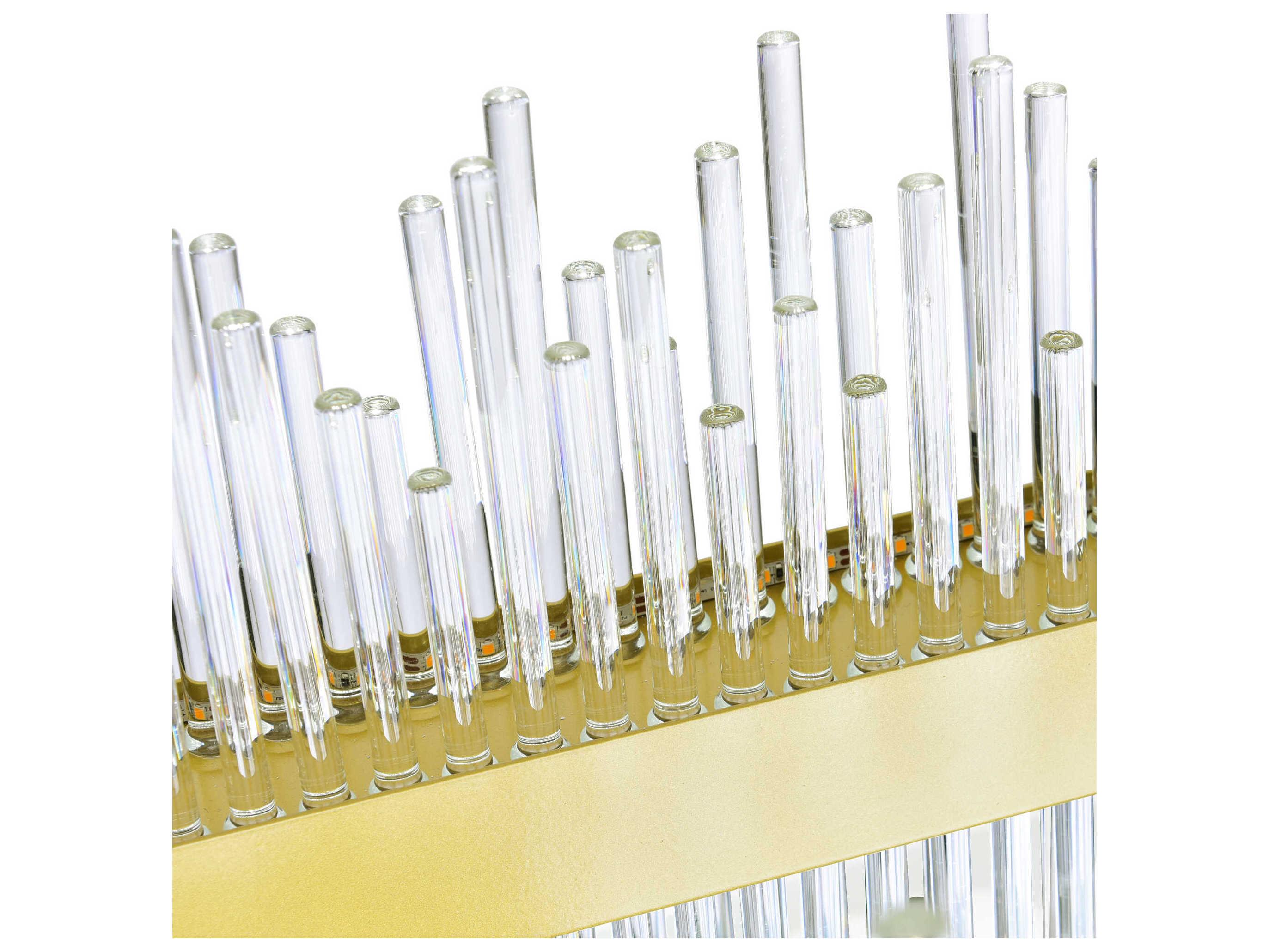 CWI Lighting Genevieve Medallion Gold Linear Island Pendant