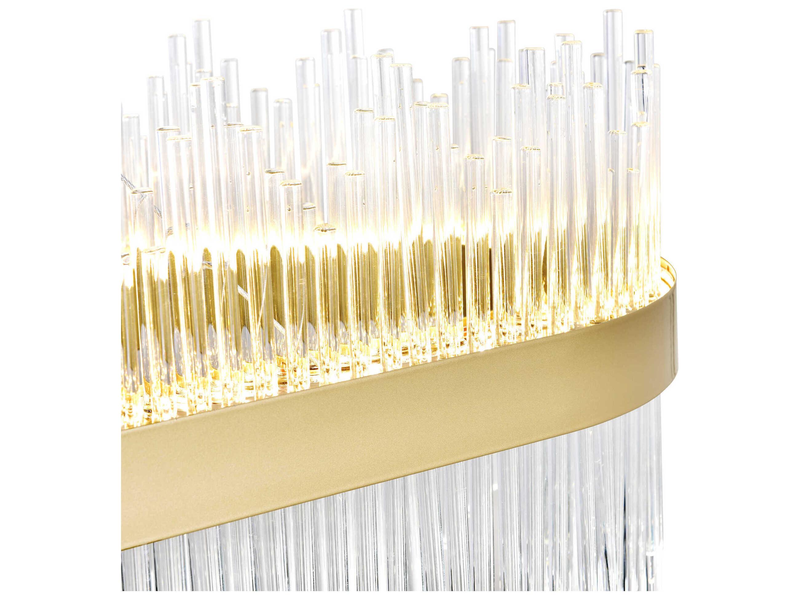 CWI Lighting Genevieve Medallion Gold Linear Island Pendant