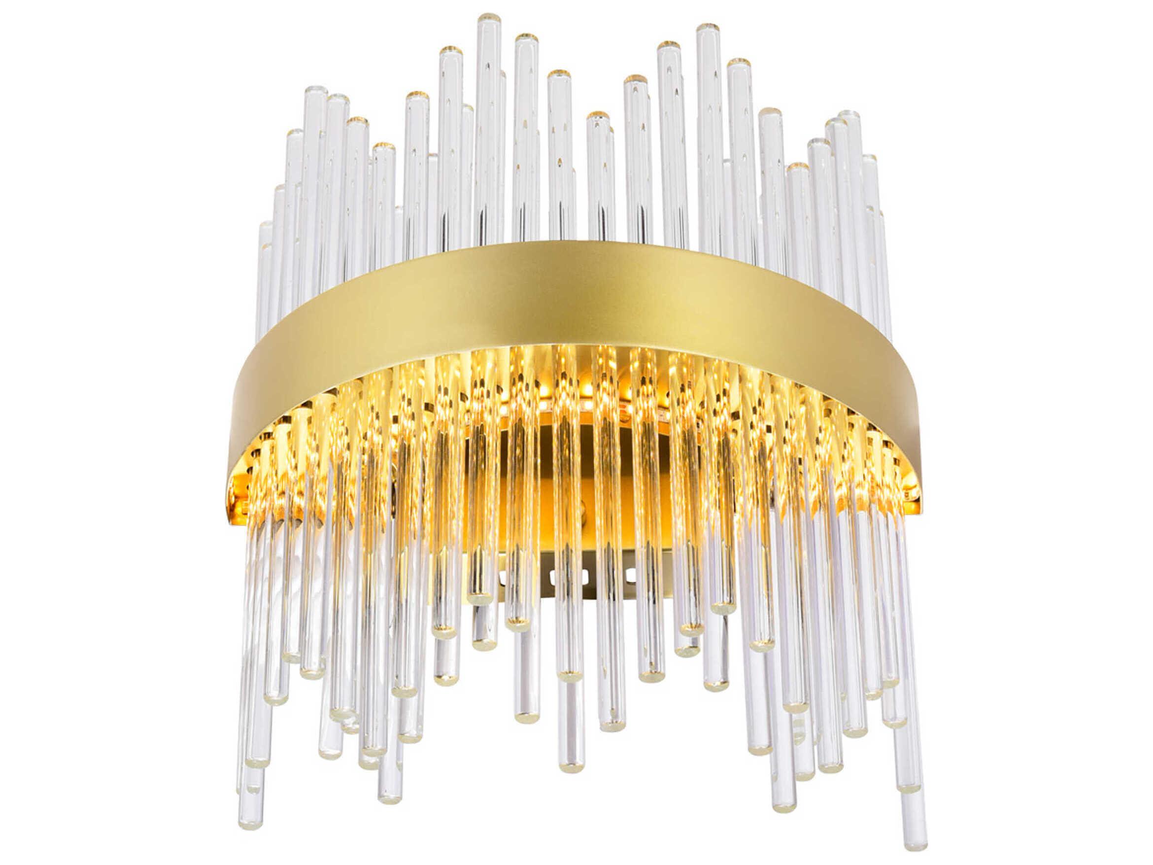 CWI Lighting Genevieve Medallion Gold Wall Sconce