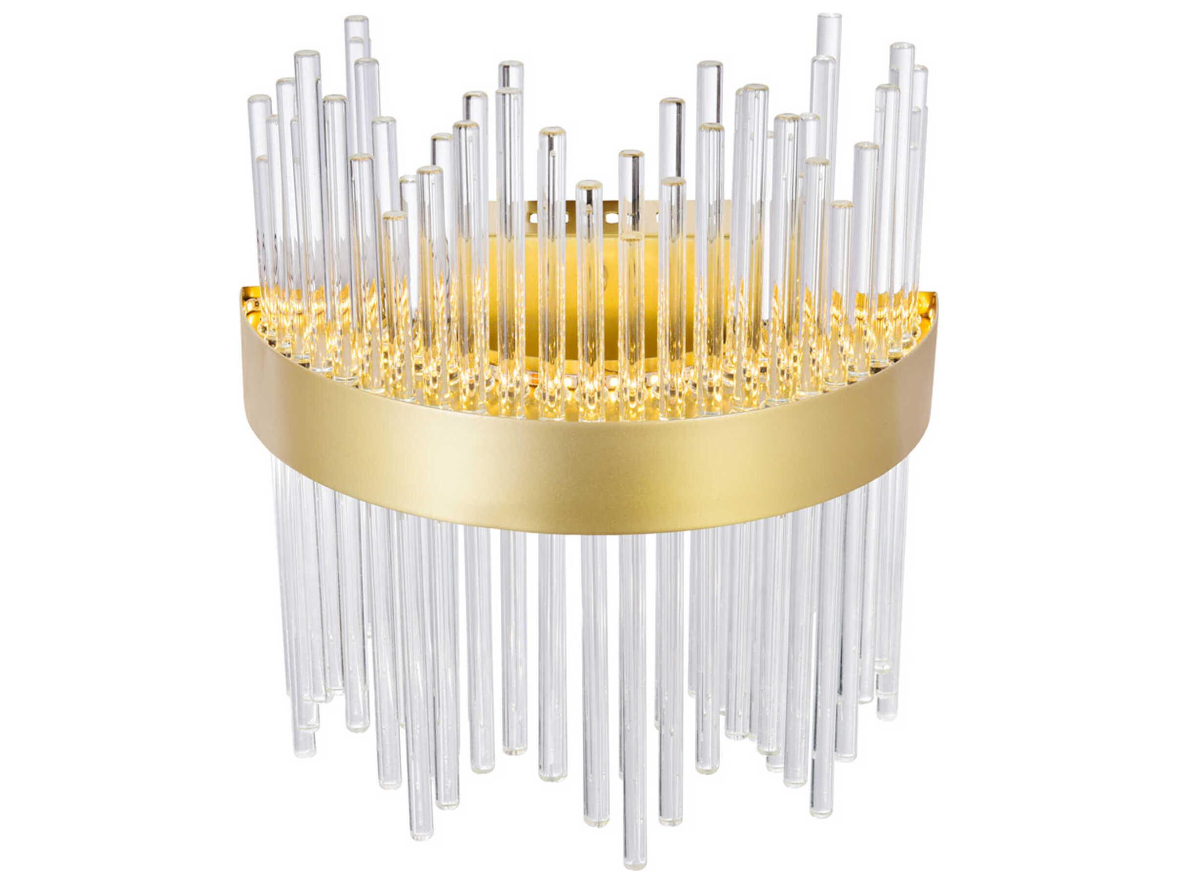 CWI Lighting Genevieve Medallion Gold Wall Sconce