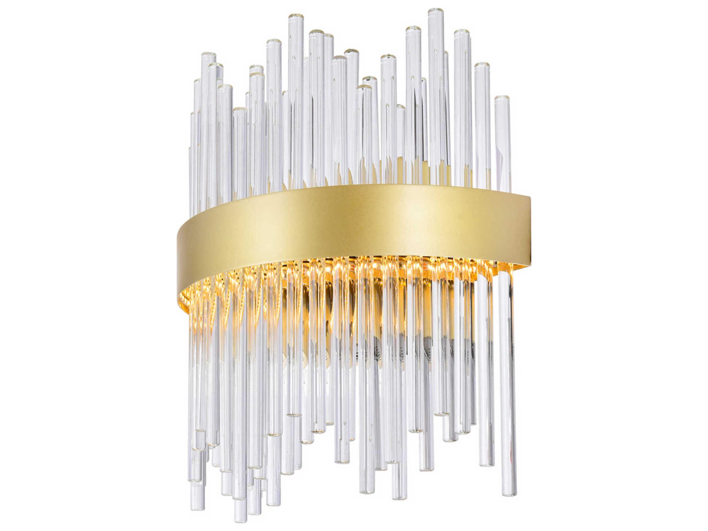 CWI Lighting Genevieve Medallion Gold Wall Sconce